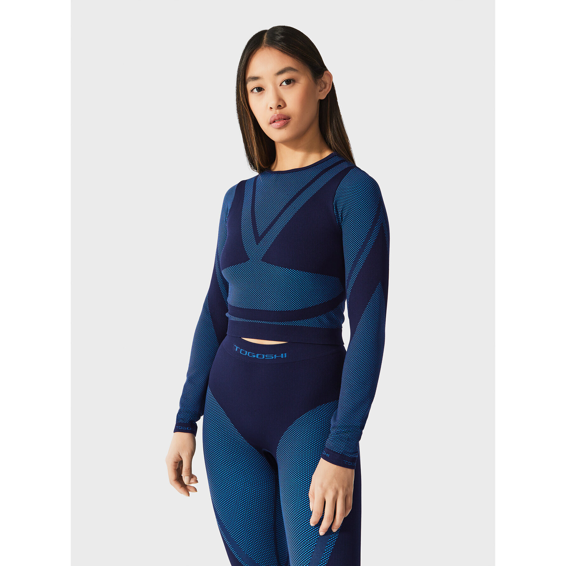 Togoshi Блуза THERMO TG22-TSDL520 Син Slim Fit - Pepit.bg