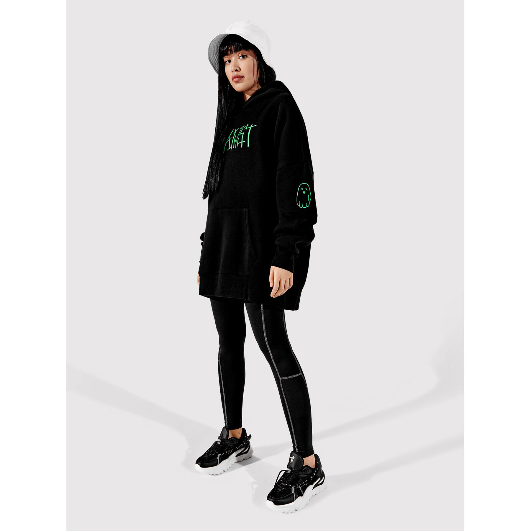 Togoshi Суитшърт Unisex TG22-BLU003 Черен Oversize - Pepit.bg