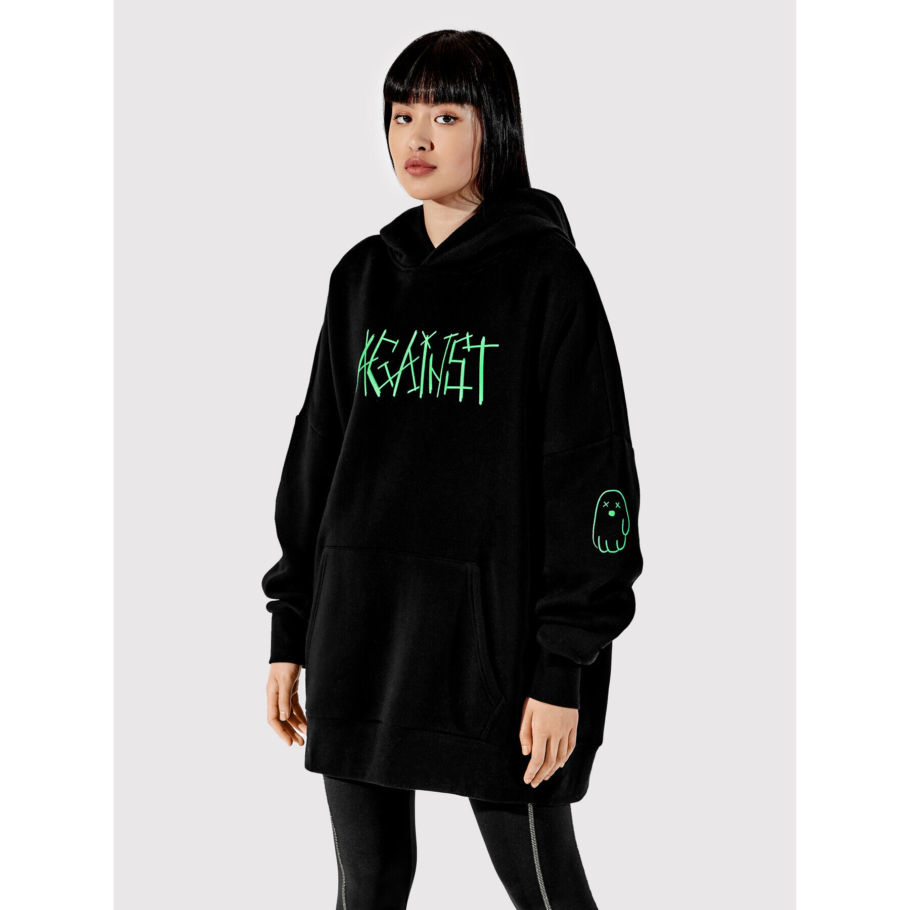 Togoshi Суитшърт Unisex TG22-BLU003 Черен Oversize - Pepit.bg