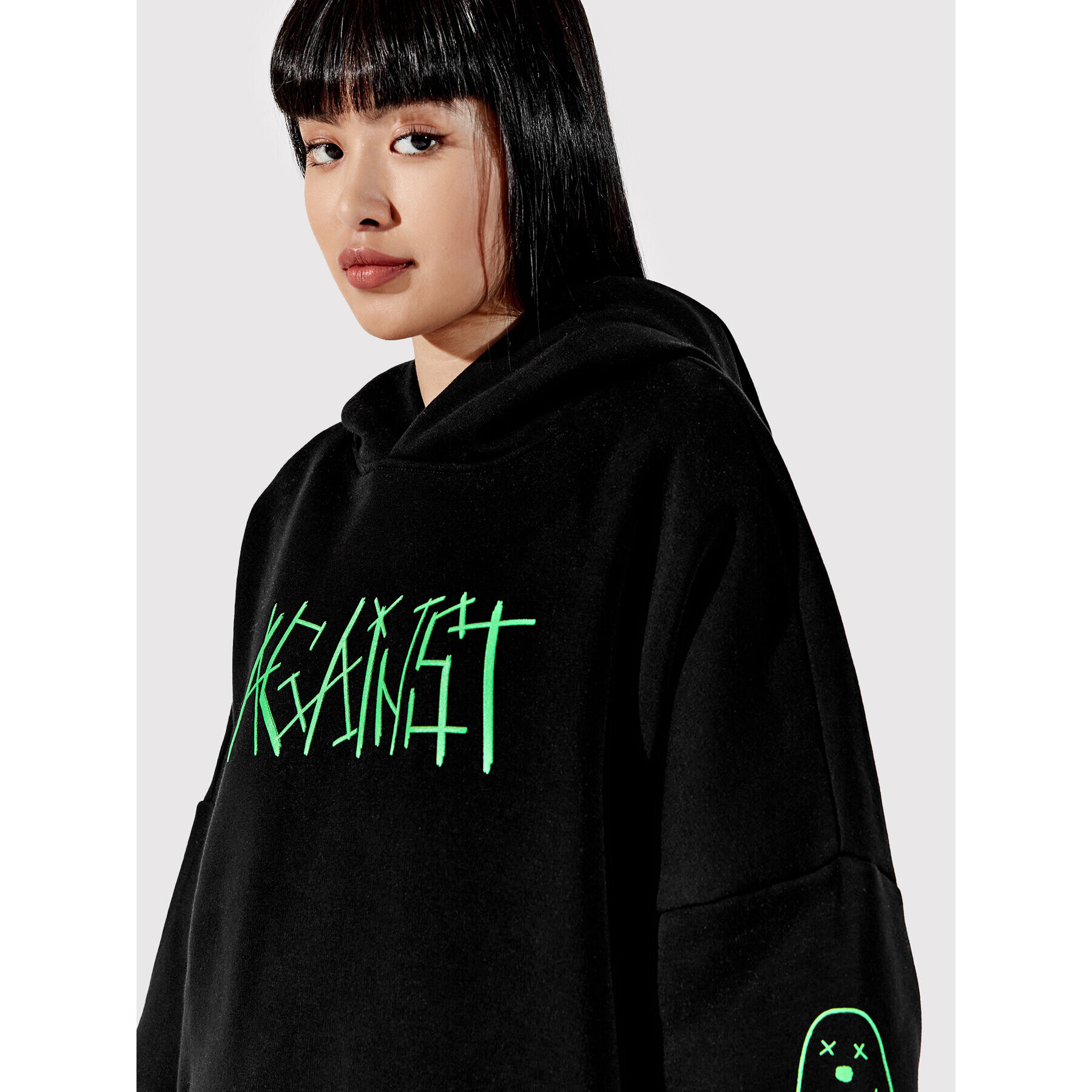 Togoshi Суитшърт Unisex TG22-BLU003 Черен Oversize - Pepit.bg