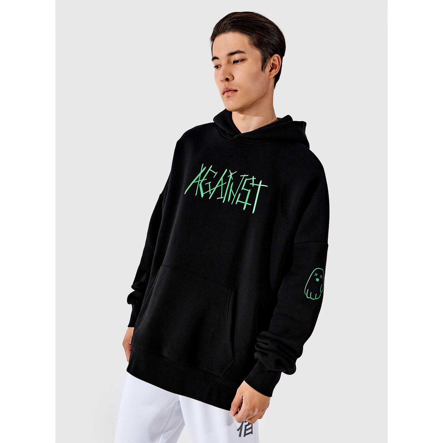 Togoshi Суитшърт Unisex TG22-BLU003 Черен Oversize - Pepit.bg