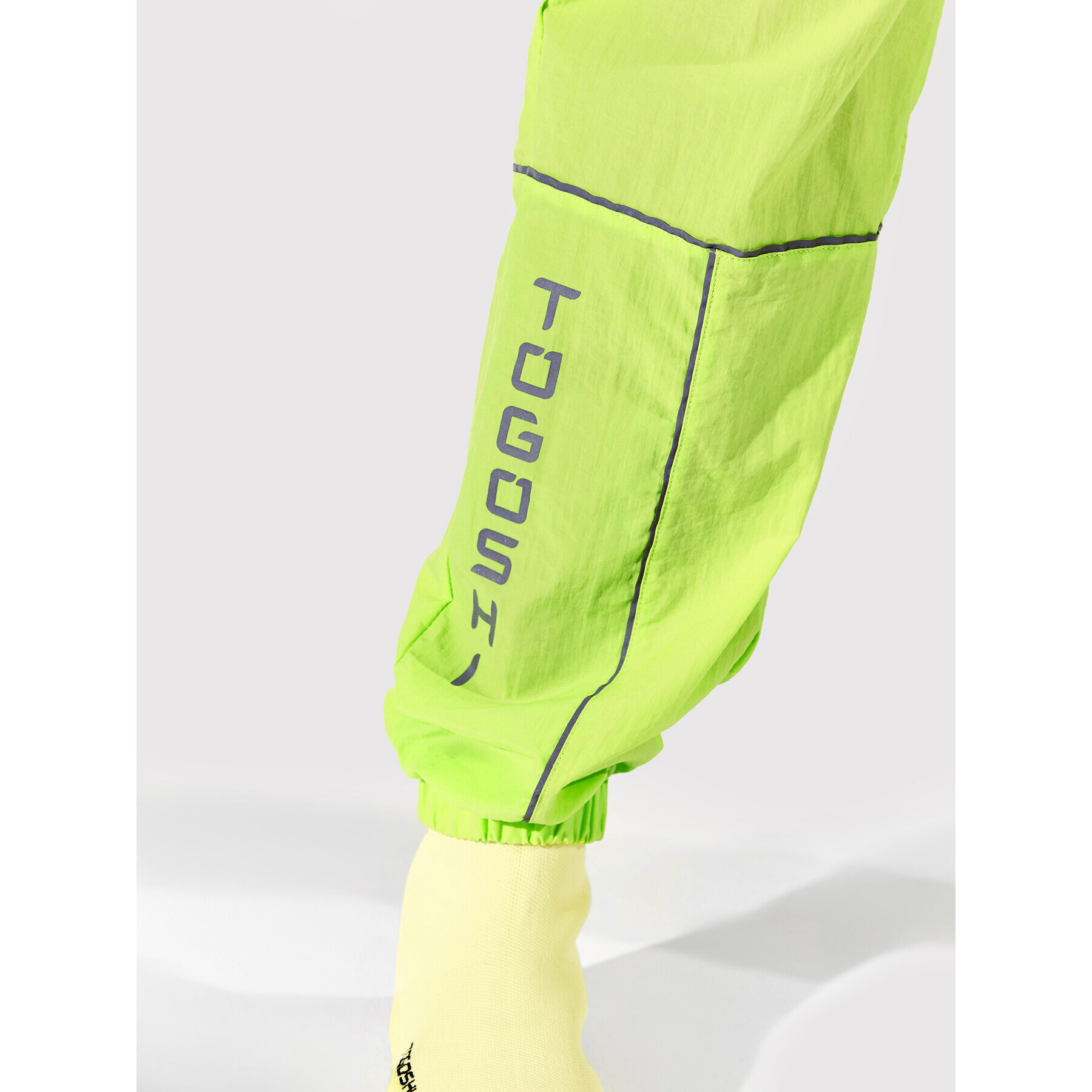 Togoshi Текстилни панталони TG22-SPD003 Зелен Oversize - Pepit.bg