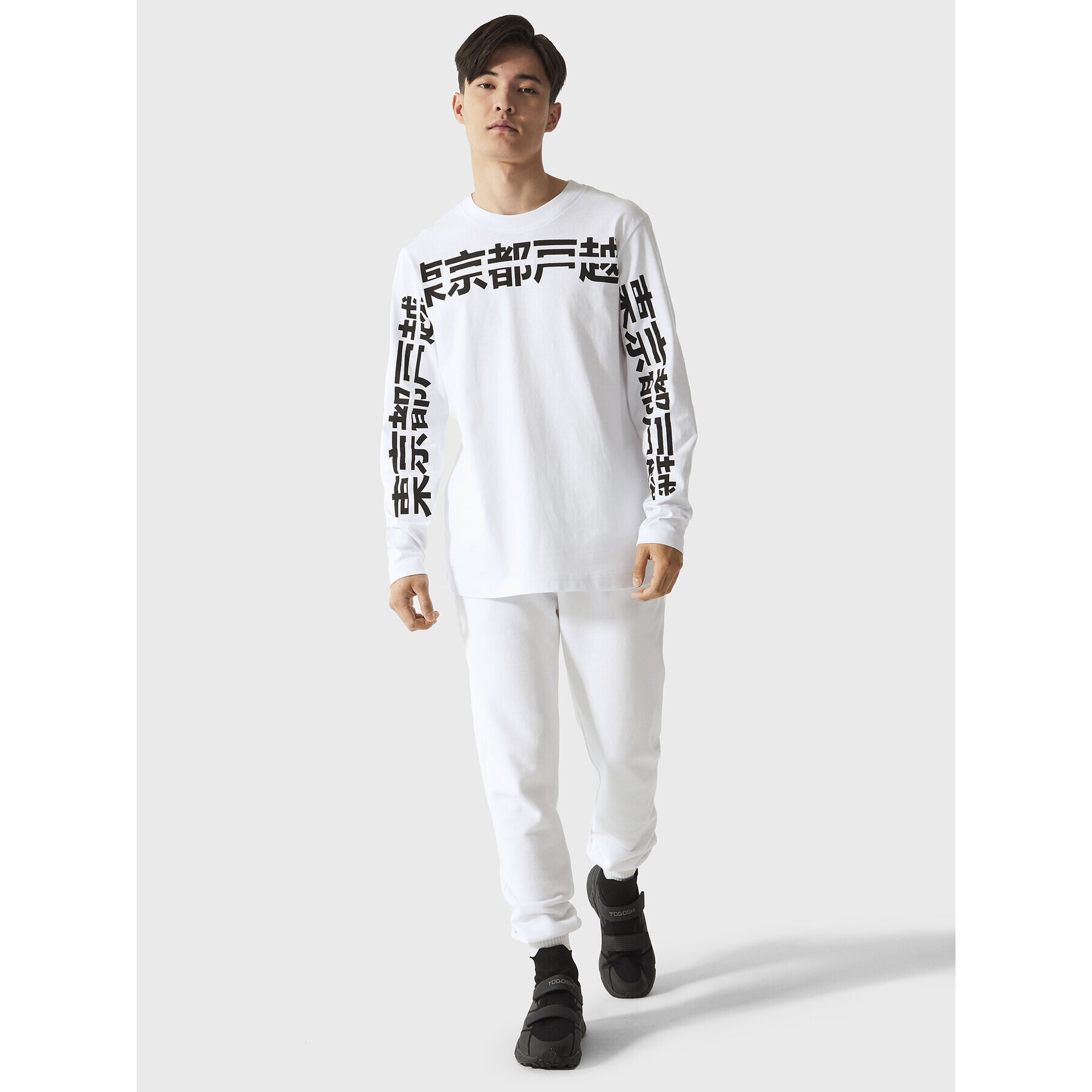 Togoshi Тениска с дълъг ръкав TG22-TSML511 Бял Regular Fit - Pepit.bg