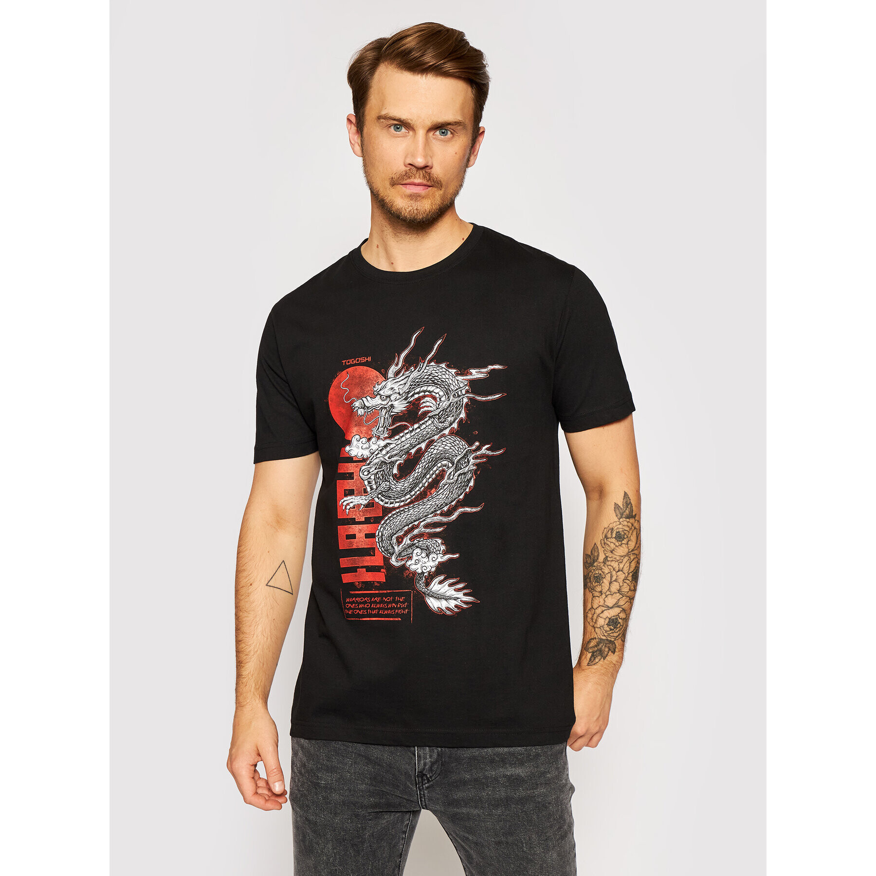 Togoshi Тишърт Dragon 1 Черен Regular Fit - Pepit.bg