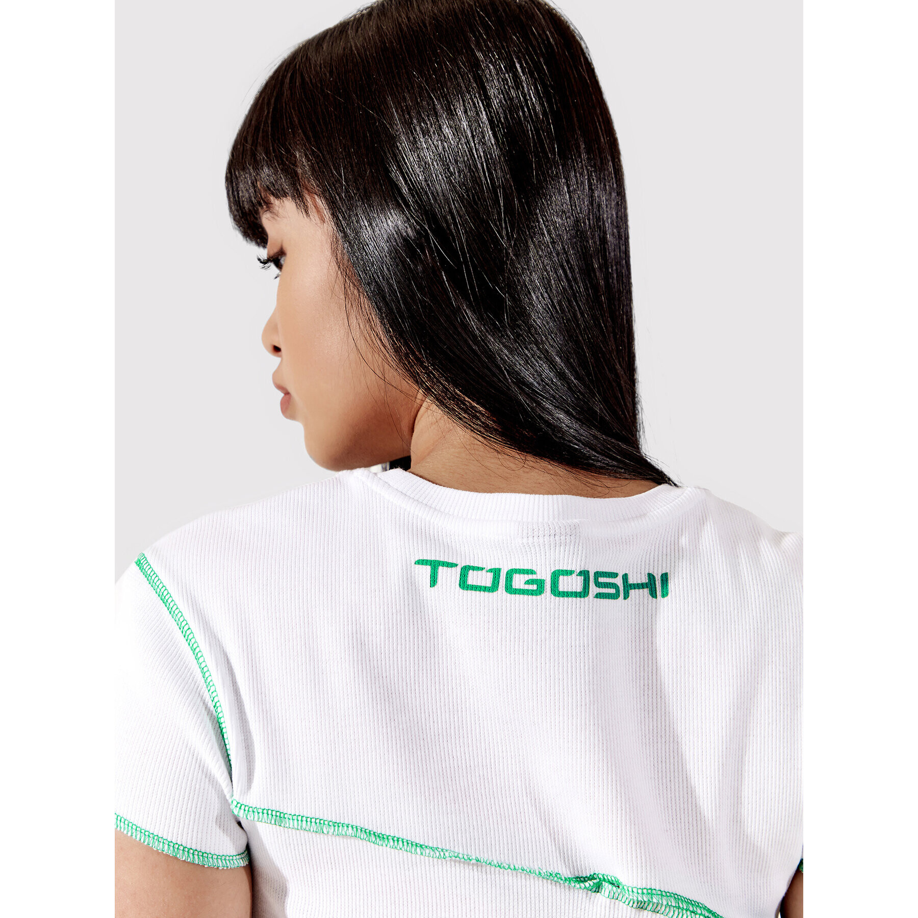 Togoshi Тишърт TG22-TSD001 Бял Slim Fit - Pepit.bg