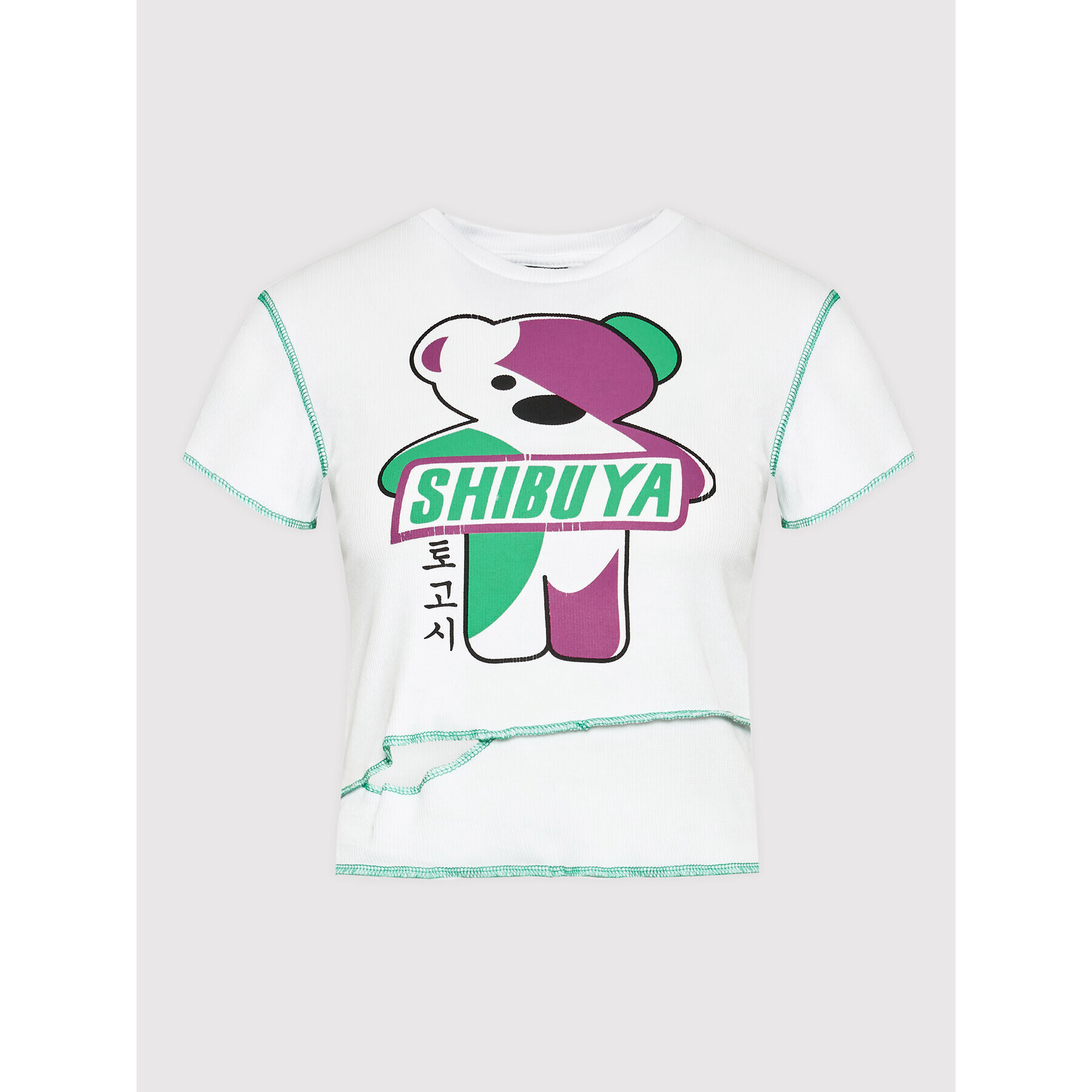 Togoshi Тишърт TG22-TSD001 Бял Slim Fit - Pepit.bg