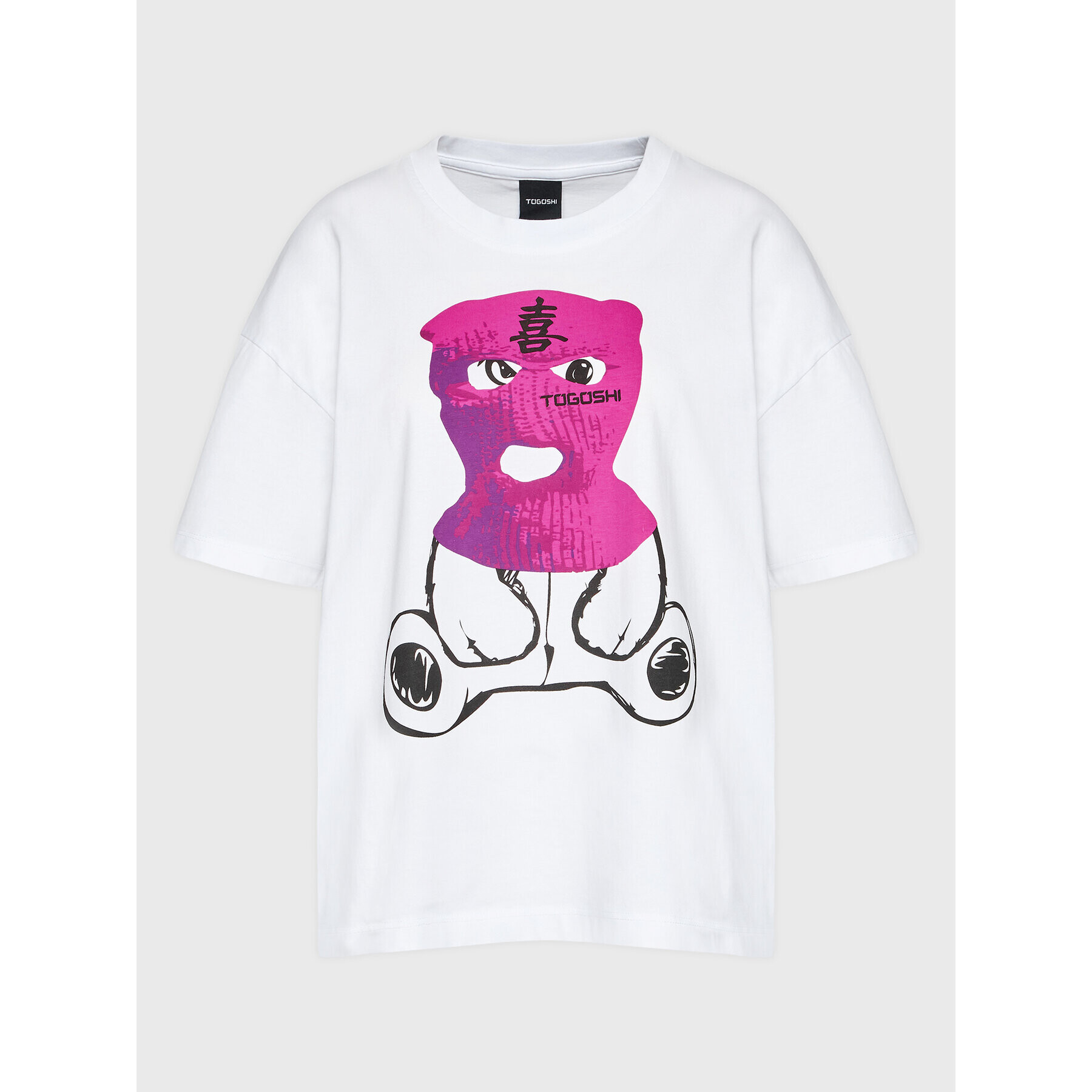 Togoshi Тишърт TG22-TSD502 Бял Relaxed Fit - Pepit.bg
