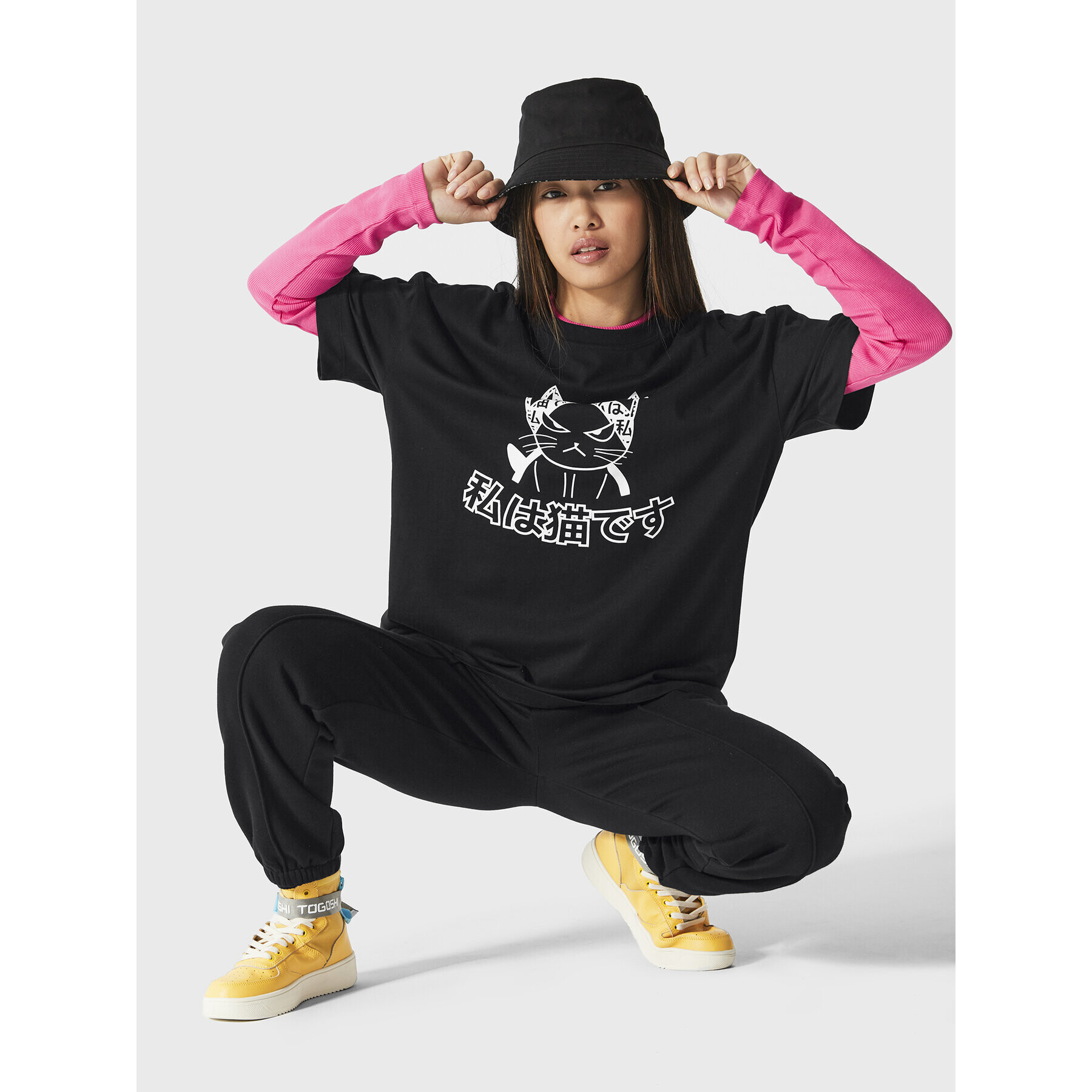 Togoshi Тишърт TG23-TSD521 Черен Relaxed Fit - Pepit.bg