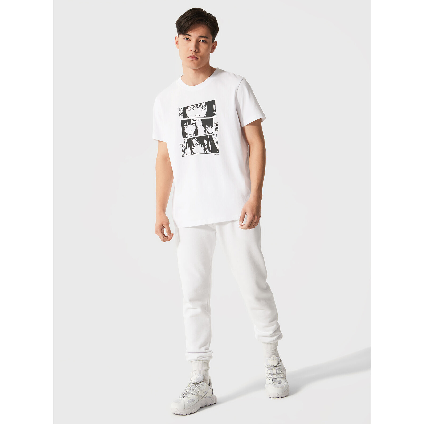 Togoshi Тишърт TG23-TSM511 Бял Regular Fit - Pepit.bg