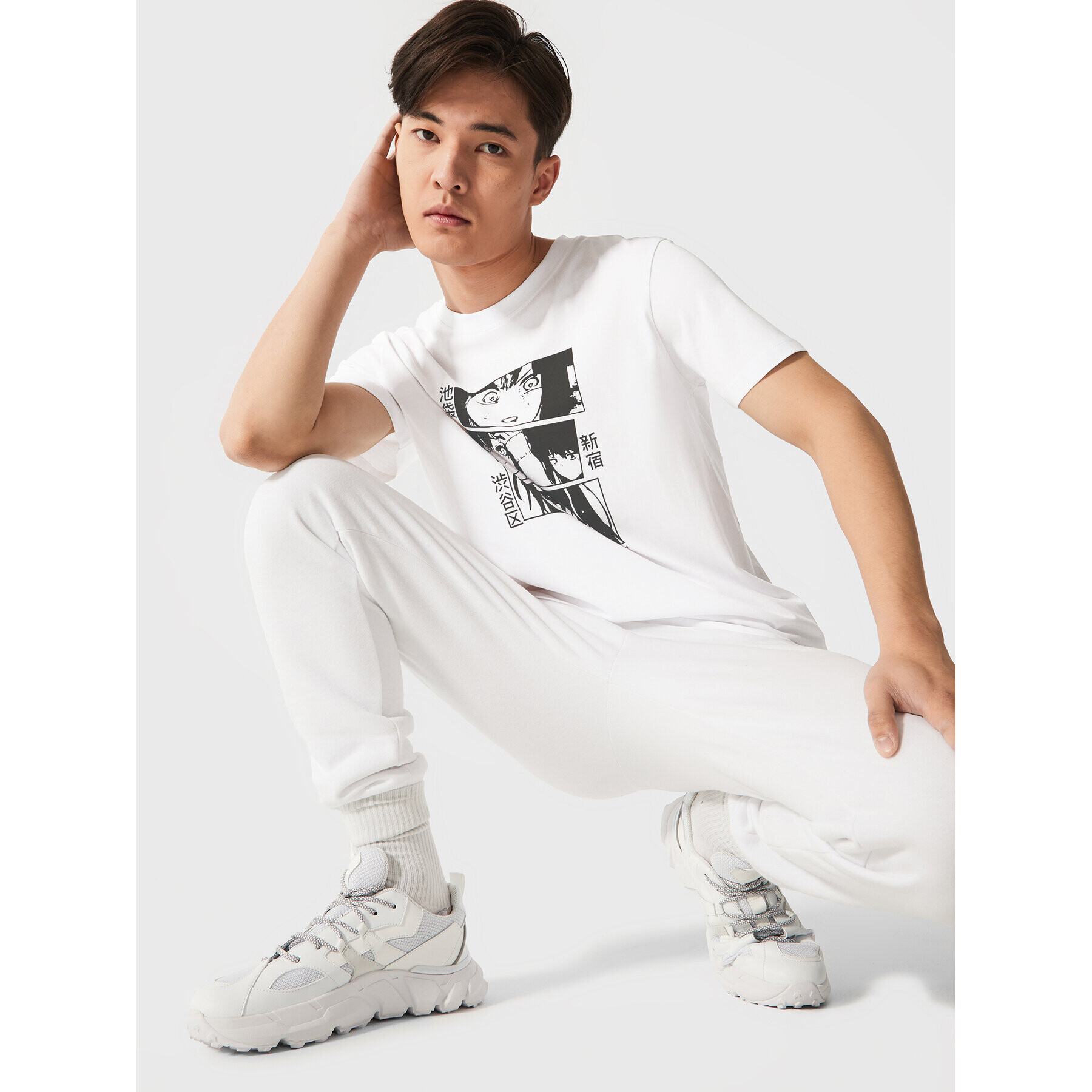 Togoshi Тишърт TG23-TSM511 Бял Regular Fit - Pepit.bg