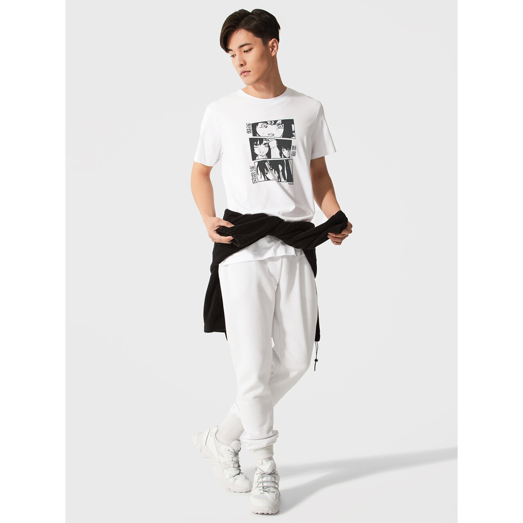 Togoshi Тишърт TG23-TSM511 Бял Regular Fit - Pepit.bg