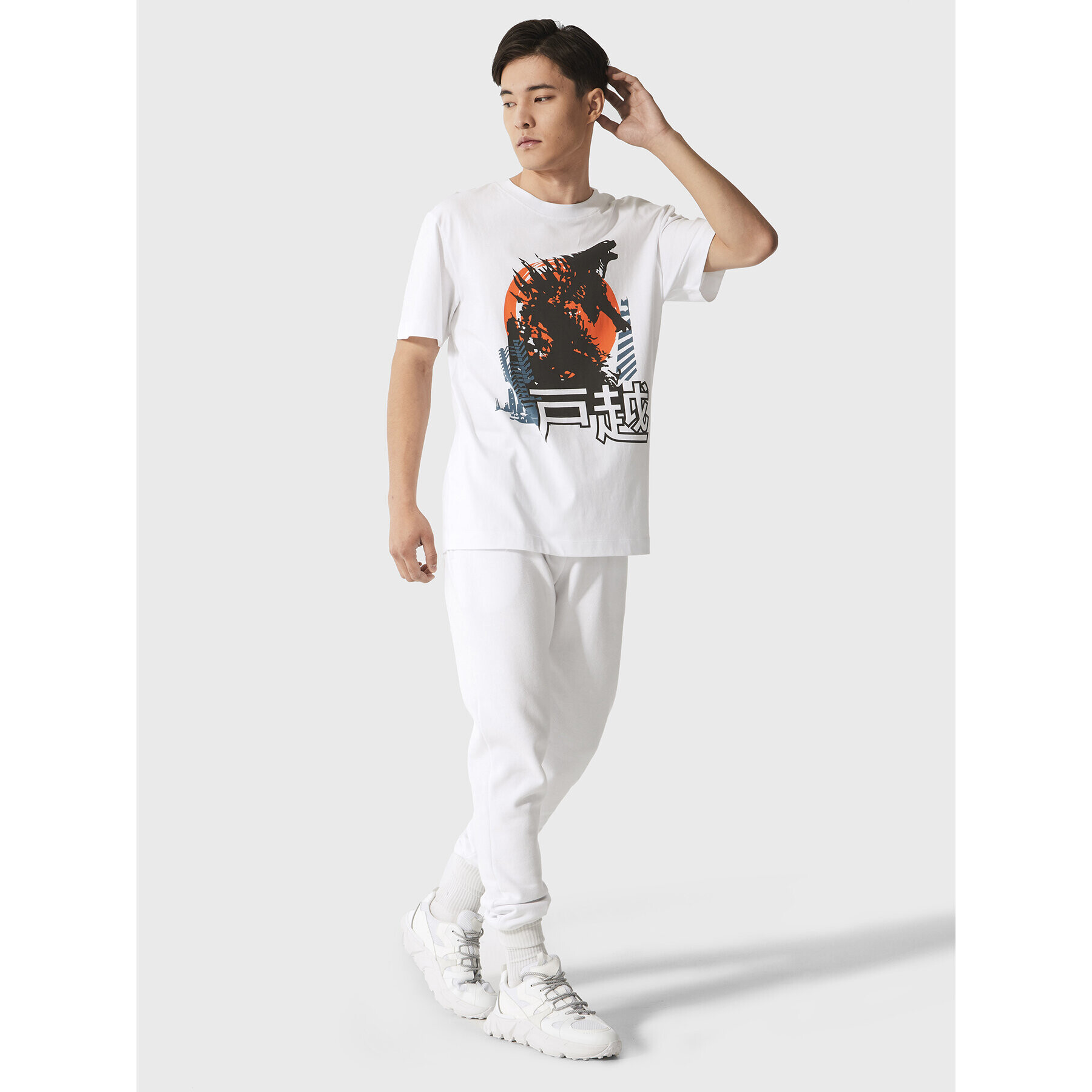 Togoshi Тишърт TG23-TSM531 Бял Regular Fit - Pepit.bg