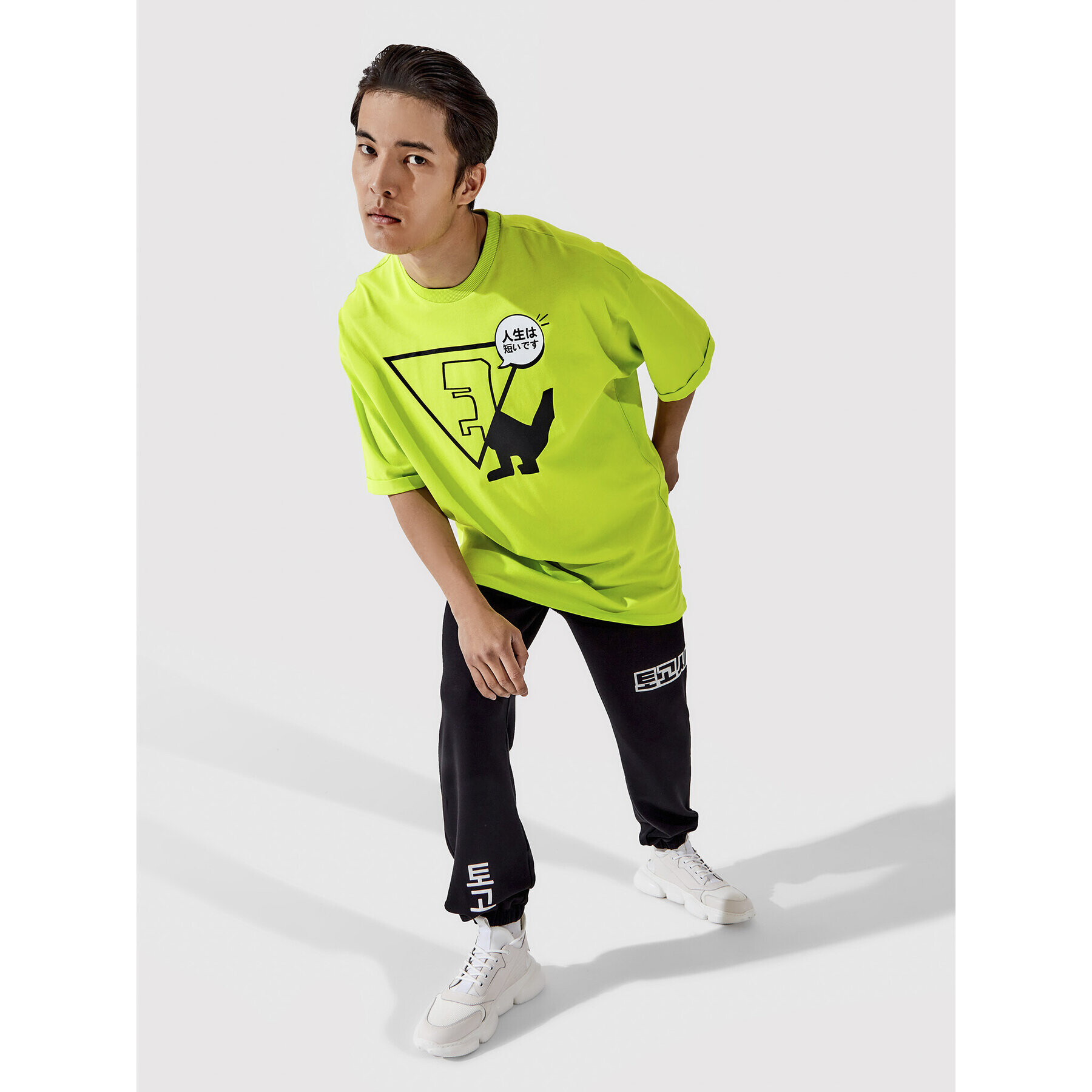 Togoshi Тишърт Unisex TG22-TSM011 Зелен Oversize - Pepit.bg
