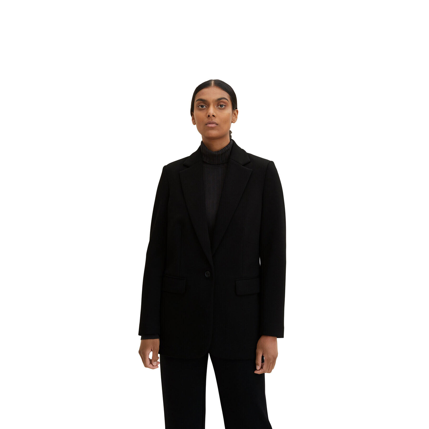 Tom Tailor Сако 1034552 Черен Regular Fit - Pepit.bg