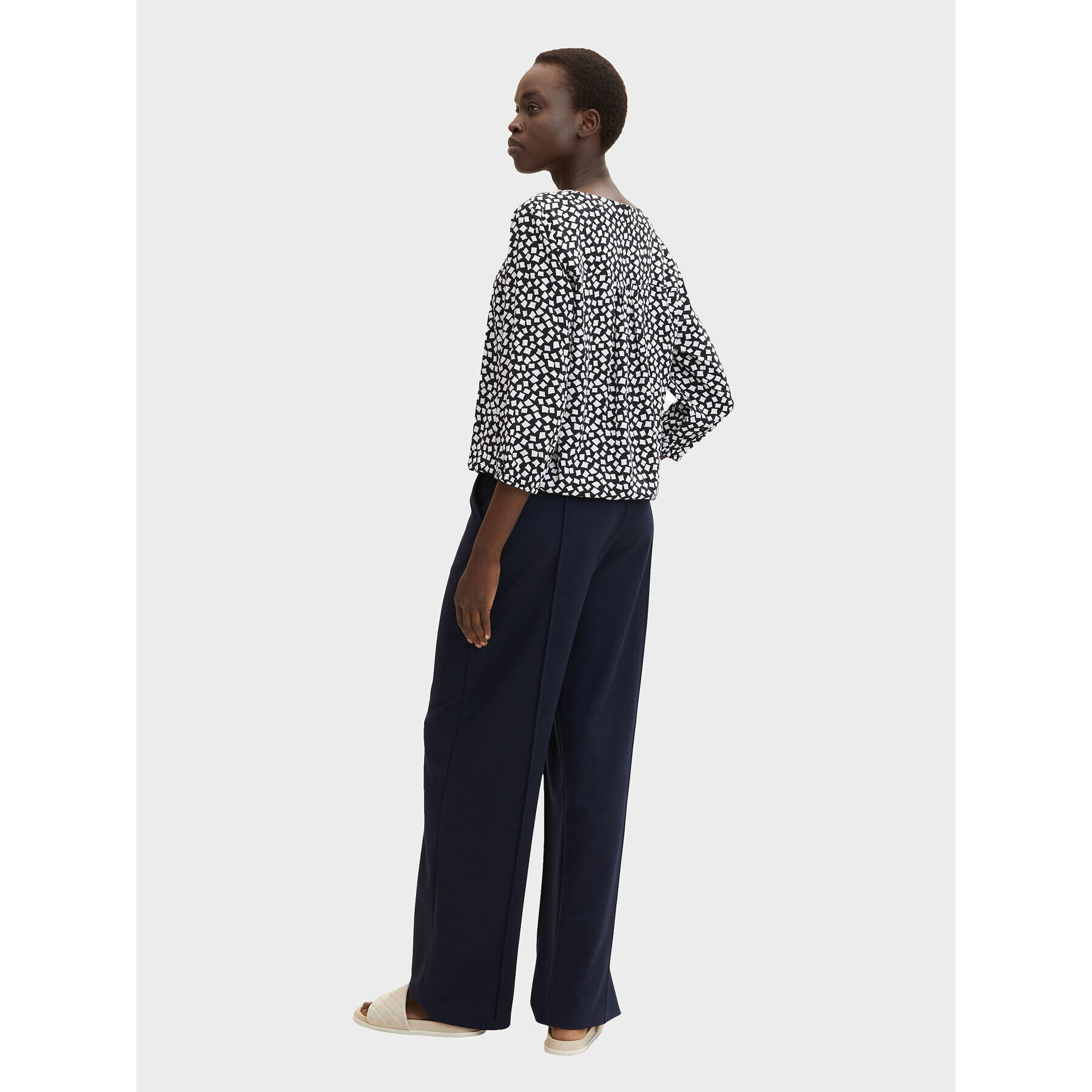 Tom Tailor Блуза 1032575 Тъмносин Relaxed Fit - Pepit.bg