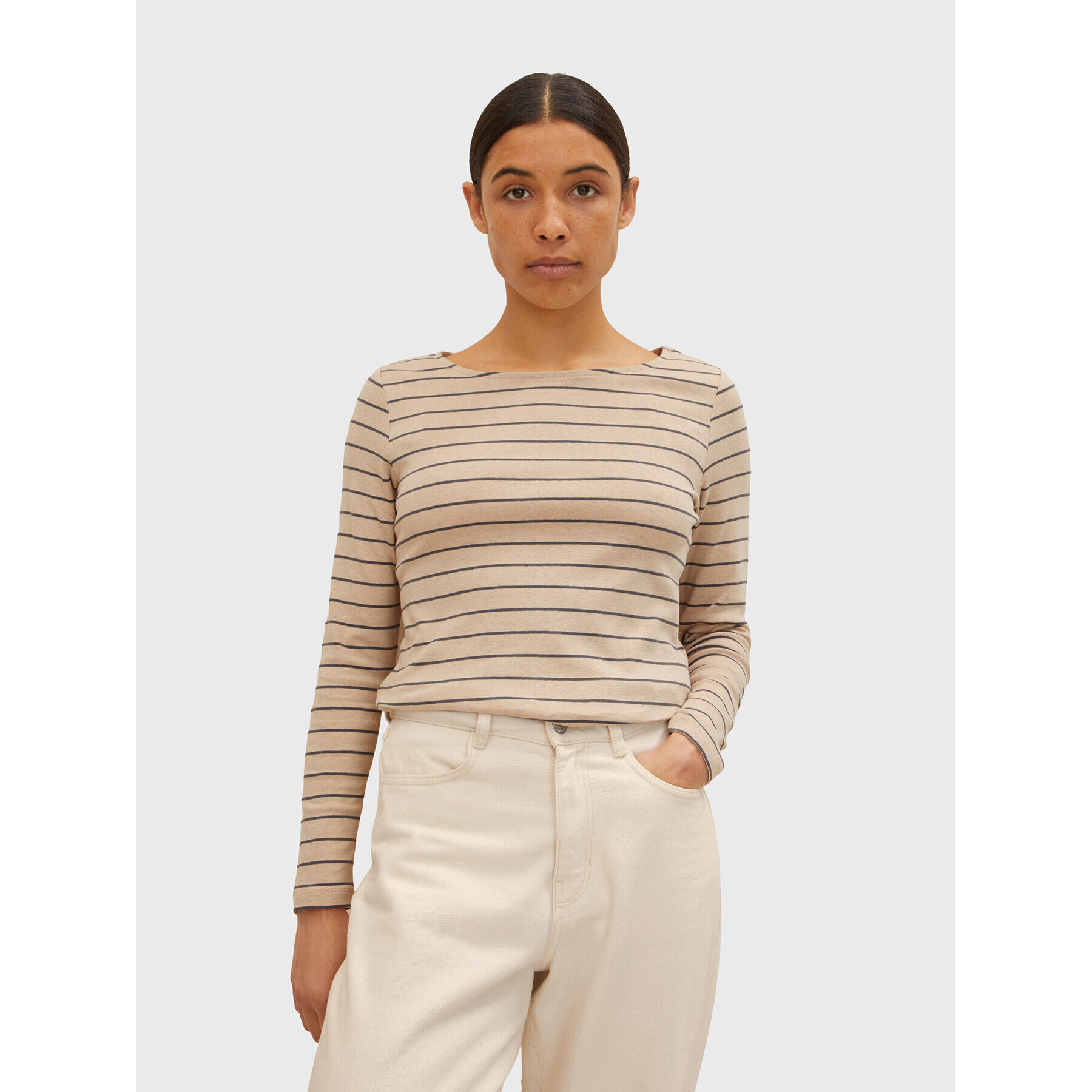 Tom Tailor Блуза 1032694 Бежов Regular Fit - Pepit.bg