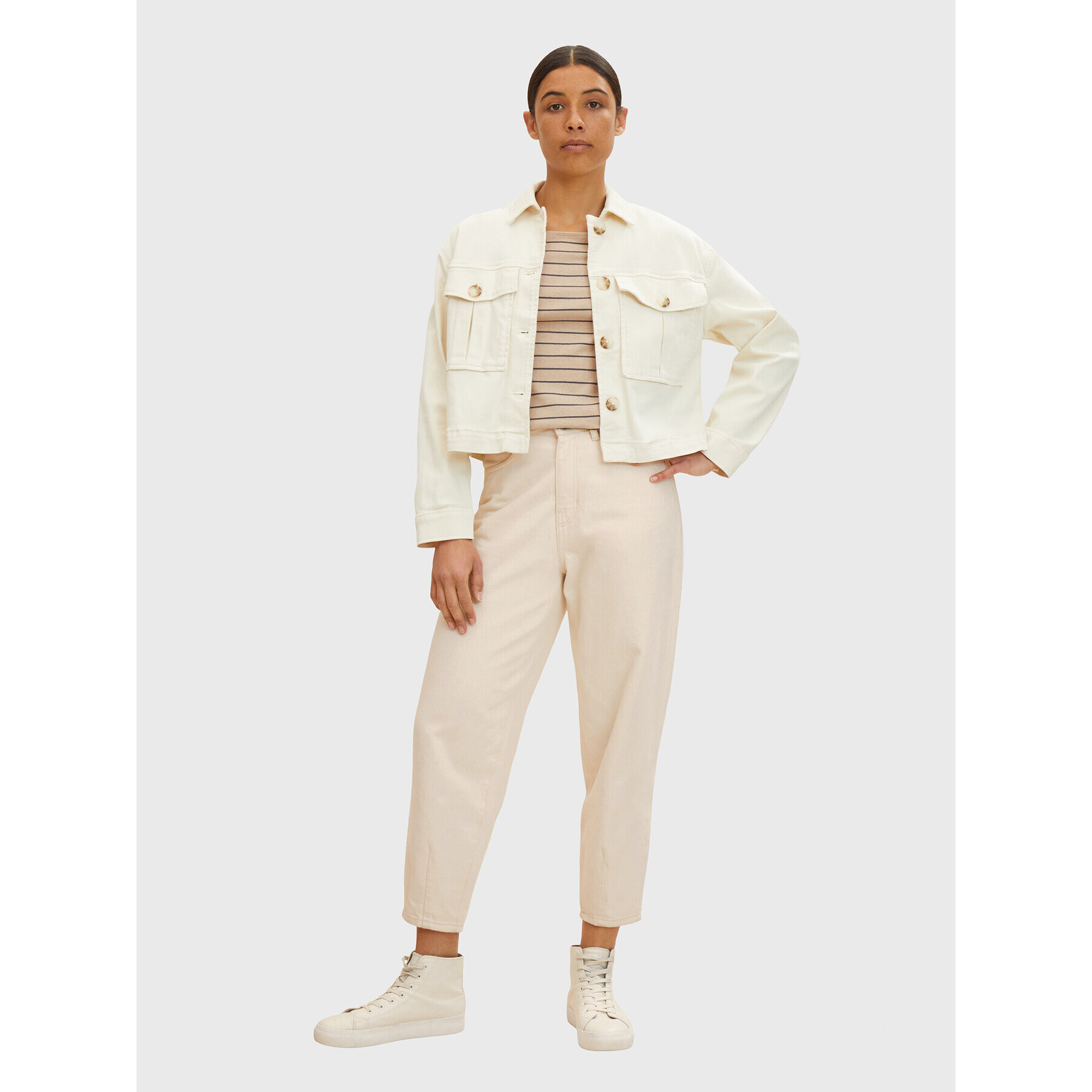 Tom Tailor Блуза 1032694 Бежов Regular Fit - Pepit.bg