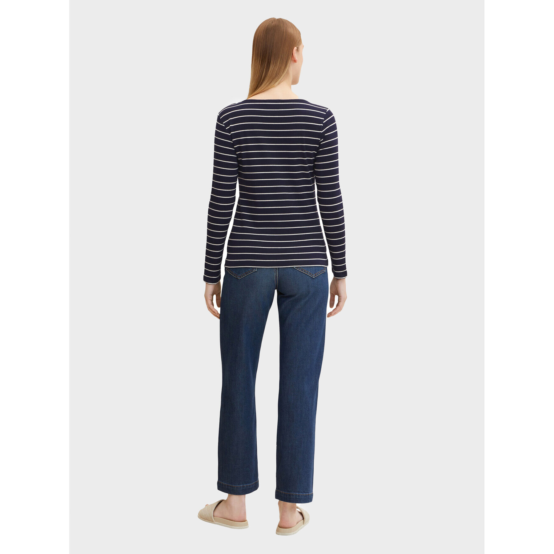 Tom Tailor Блуза 1032694 Тъмносин Regular Fit - Pepit.bg
