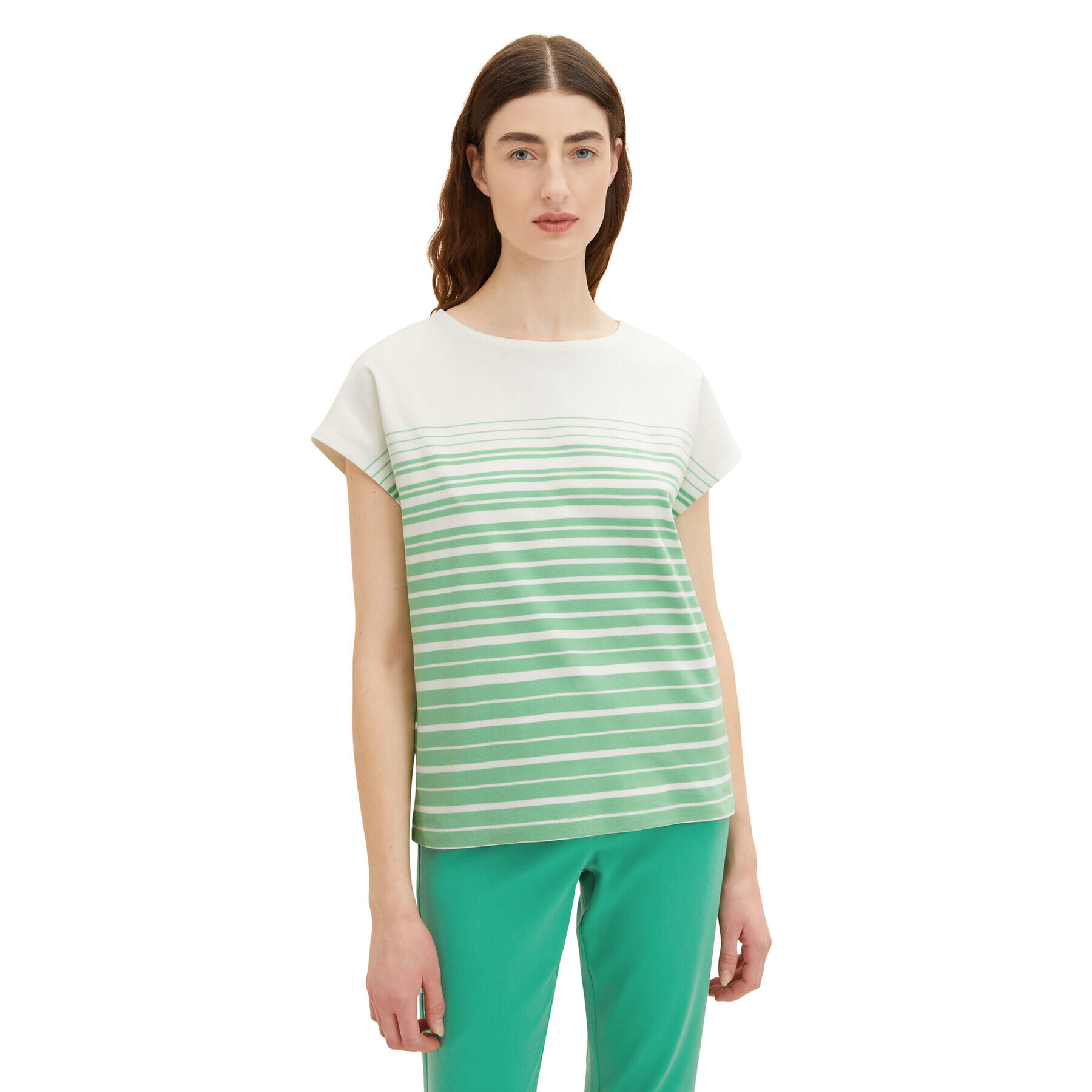 Tom Tailor Блуза 1035480 Зелен Regular Fit - Pepit.bg