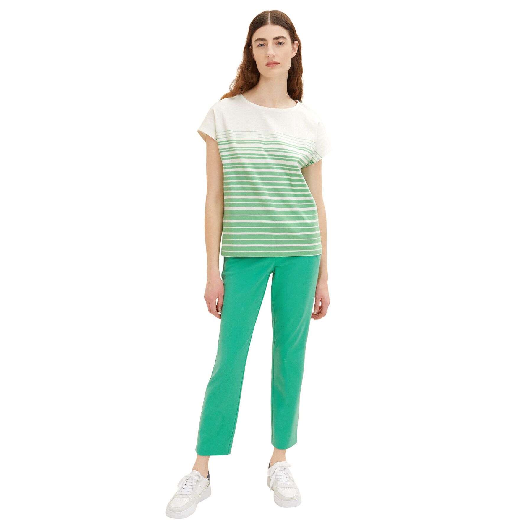 Tom Tailor Блуза 1035480 Зелен Regular Fit - Pepit.bg