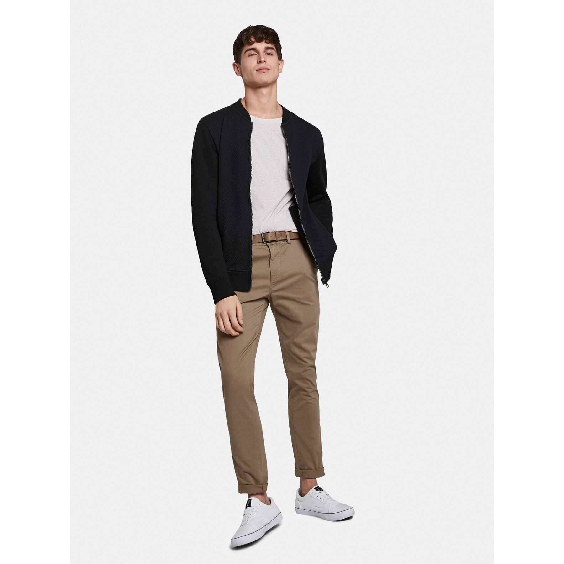 Tom Tailor Denim Чино панталони 1008253 Бежов Slim Fit - Pepit.bg