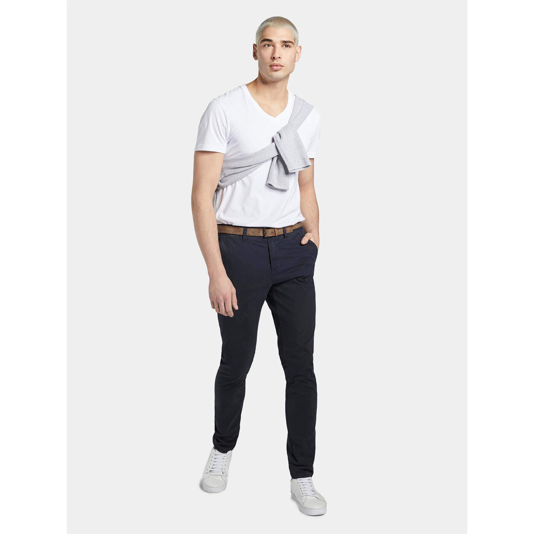 Tom Tailor Denim Чино панталони 1008253 Тъмносин Slim Fit - Pepit.bg