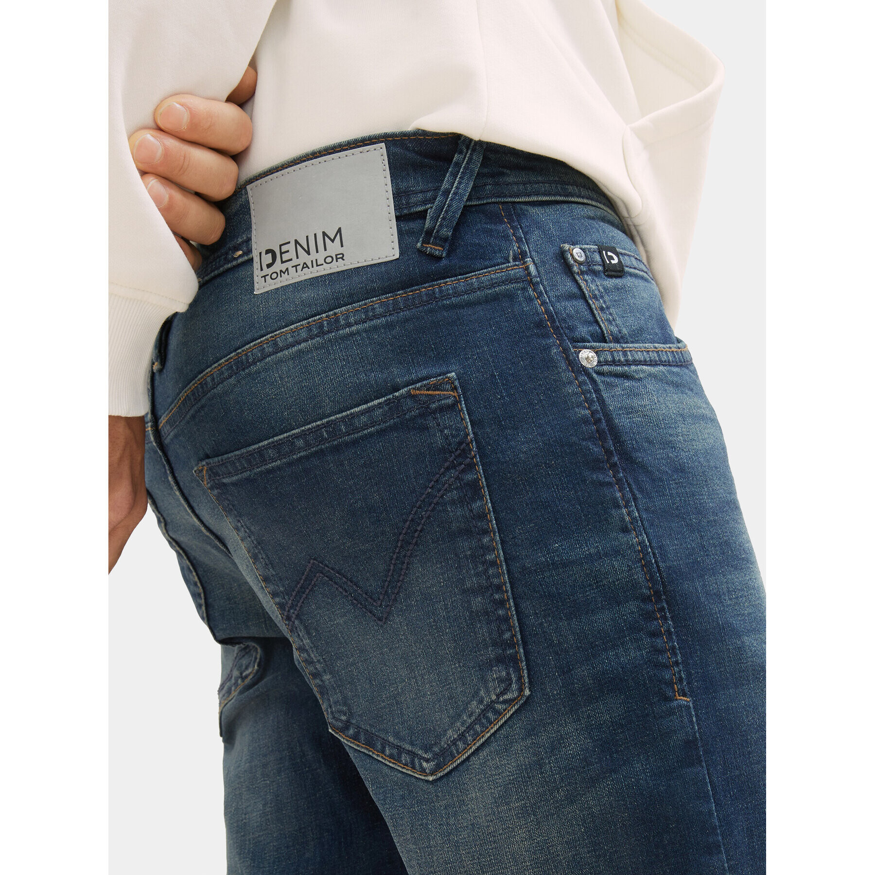 Tom Tailor Denim Дънки 1008446 Тъмносин Slim Fit - Pepit.bg