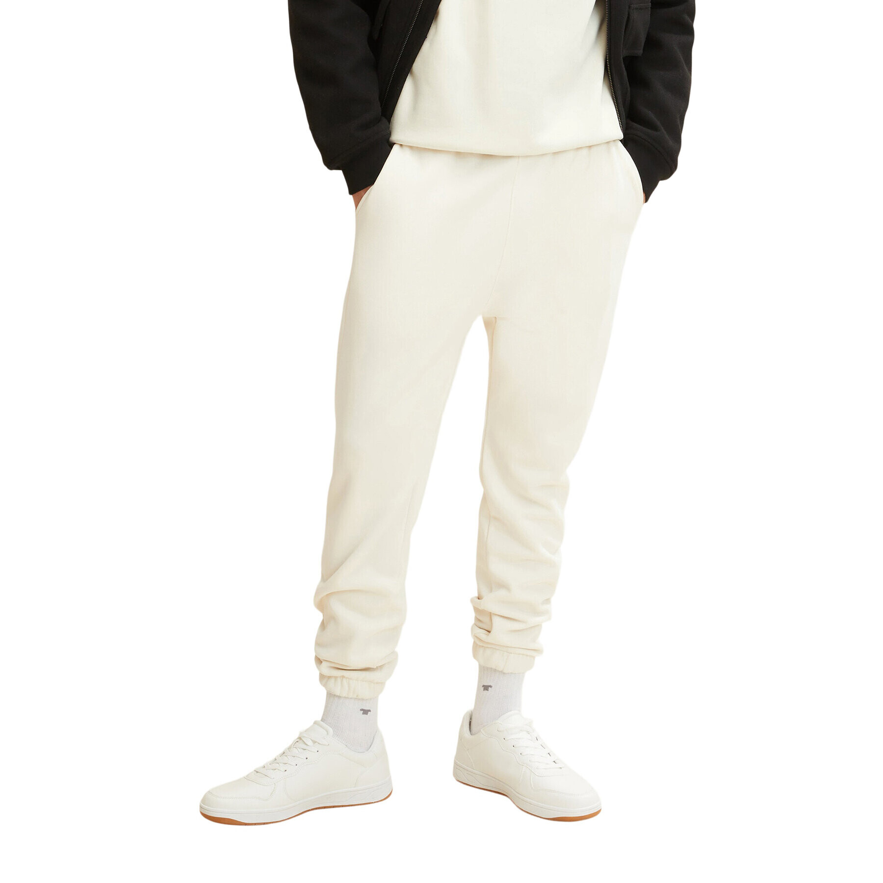 Tom Tailor Denim Долнище анцуг 1032789 Екрю Regular Fit - Pepit.bg