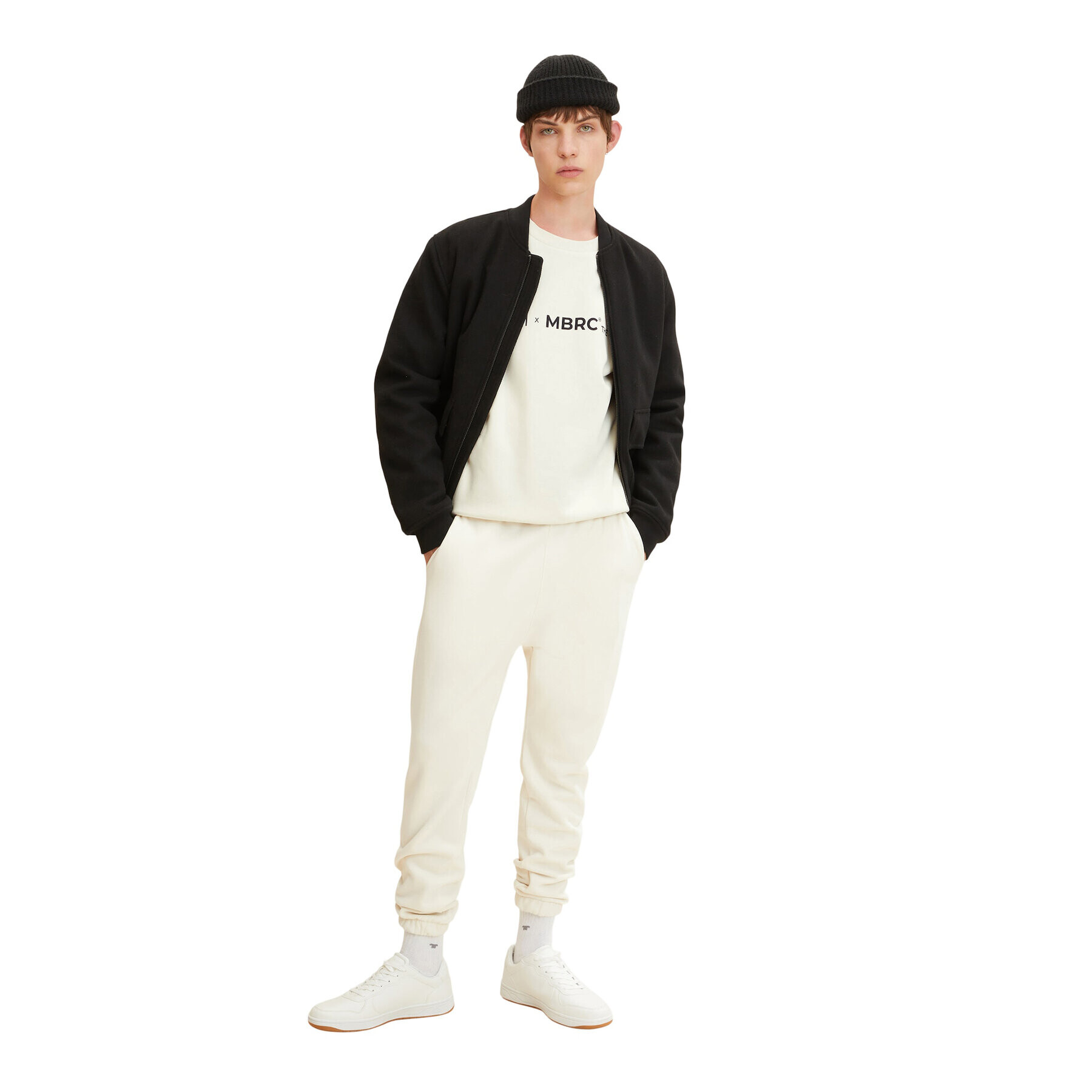 Tom Tailor Denim Долнище анцуг 1032789 Екрю Regular Fit - Pepit.bg
