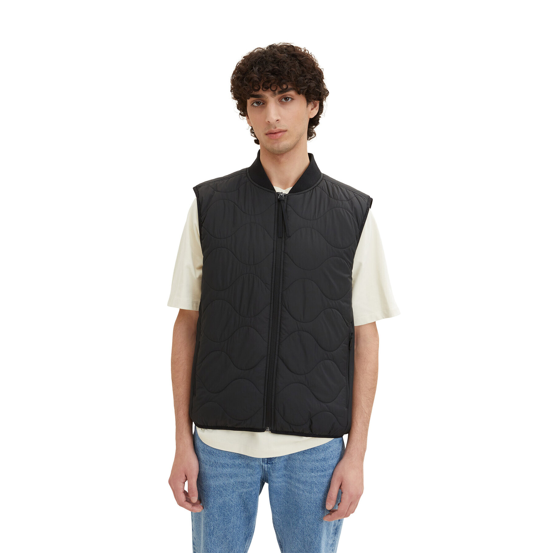 Tom Tailor Denim Елек 1034447 Черен - Pepit.bg