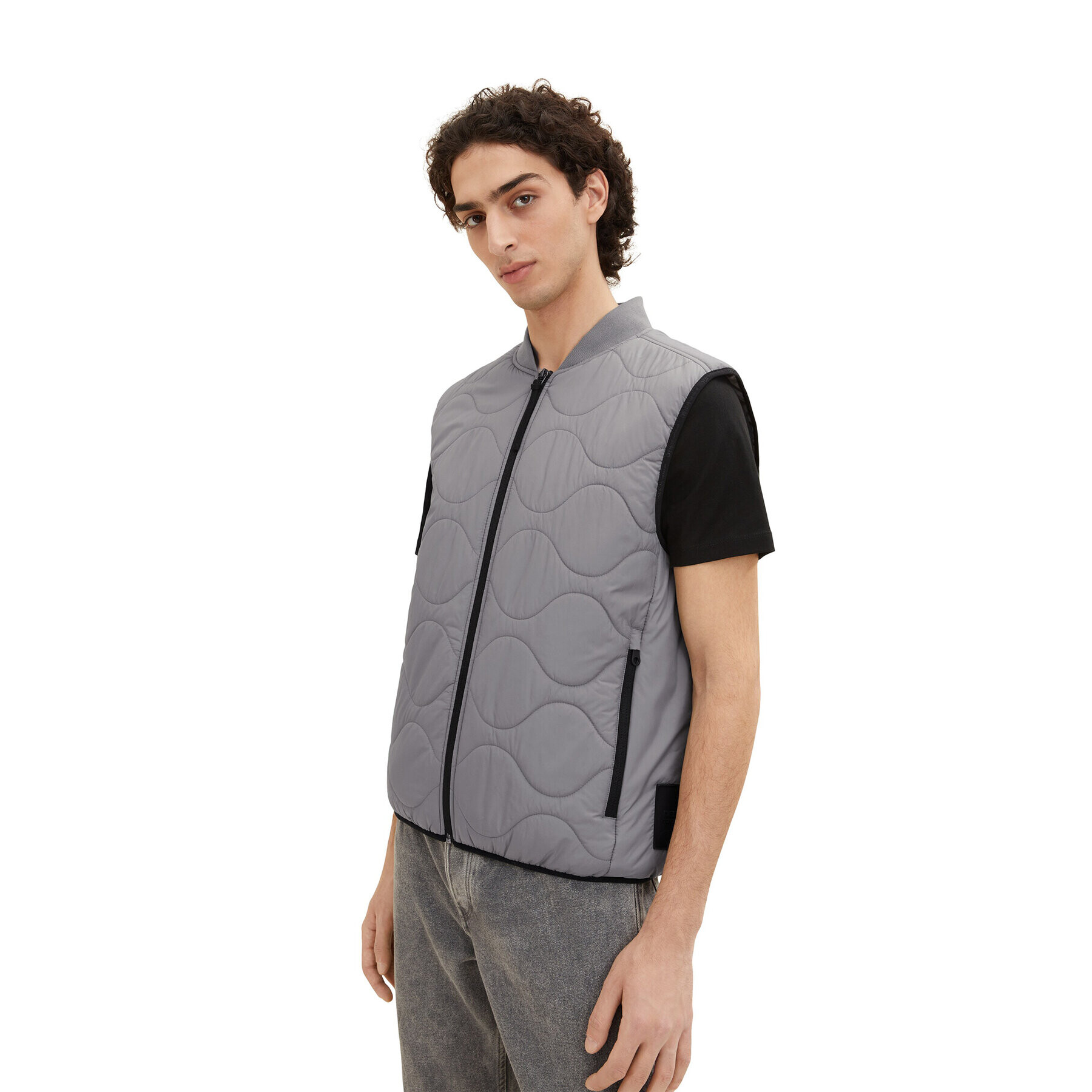 Tom Tailor Denim Елек 1034447 Сив - Pepit.bg