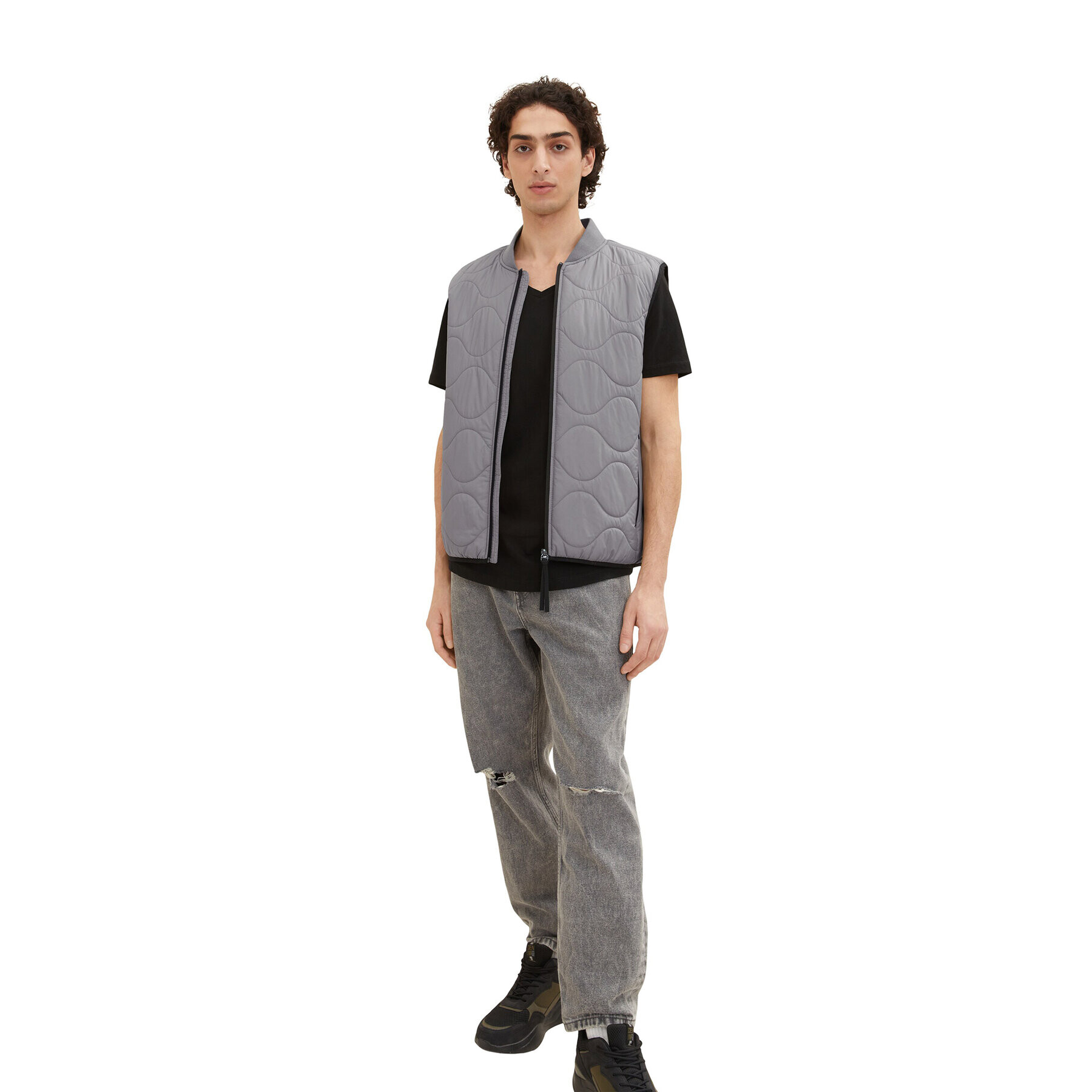 Tom Tailor Denim Елек 1034447 Сив - Pepit.bg