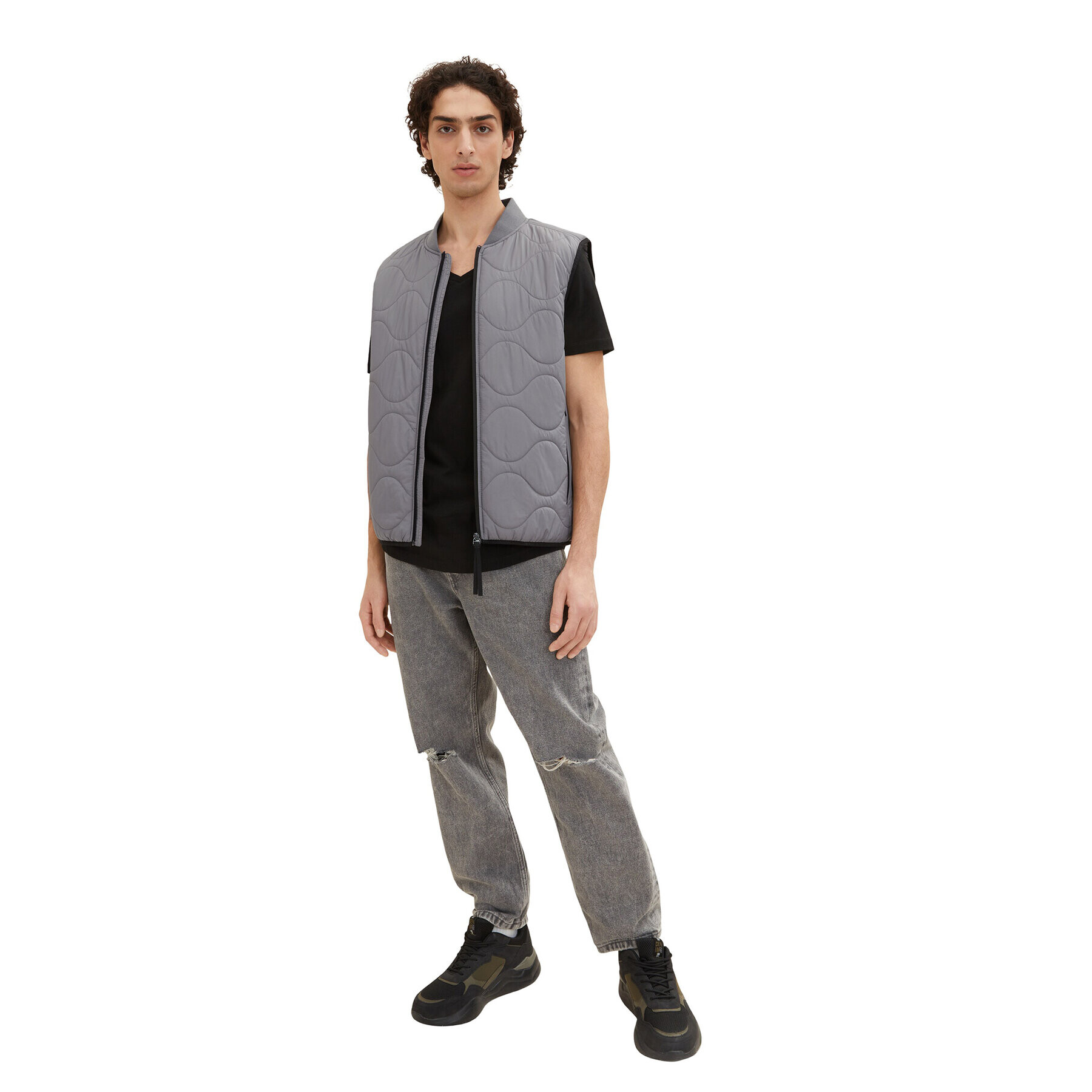 Tom Tailor Denim Елек 1034447 Сив - Pepit.bg