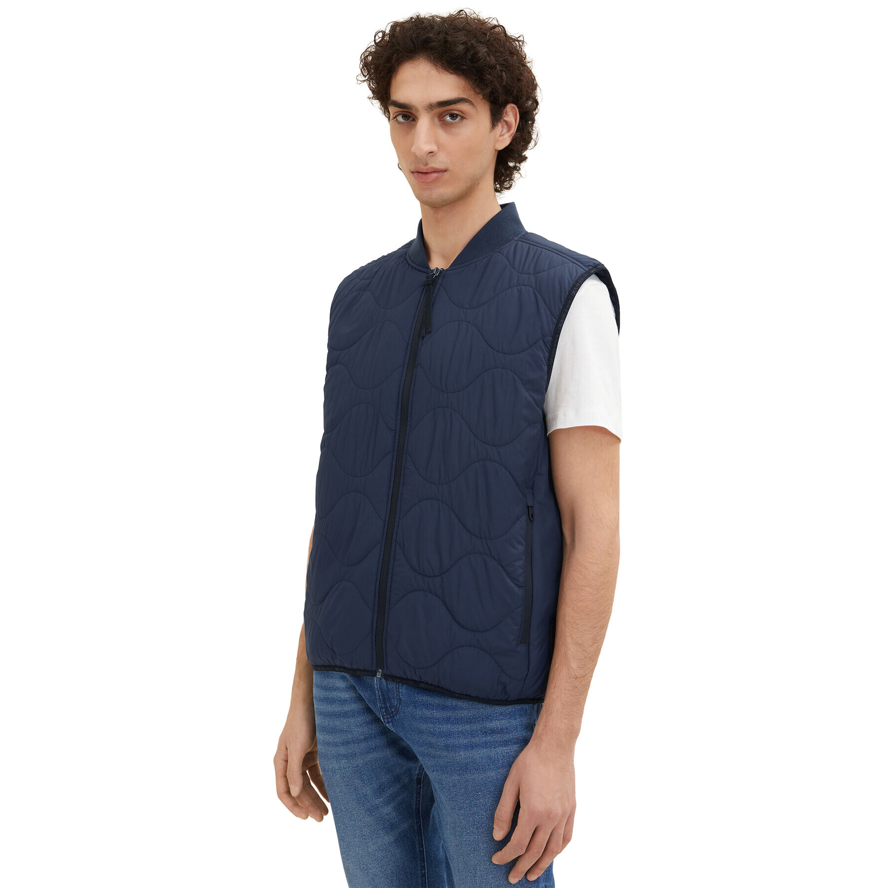 Tom Tailor Denim Елек 1034447 Тъмносин - Pepit.bg
