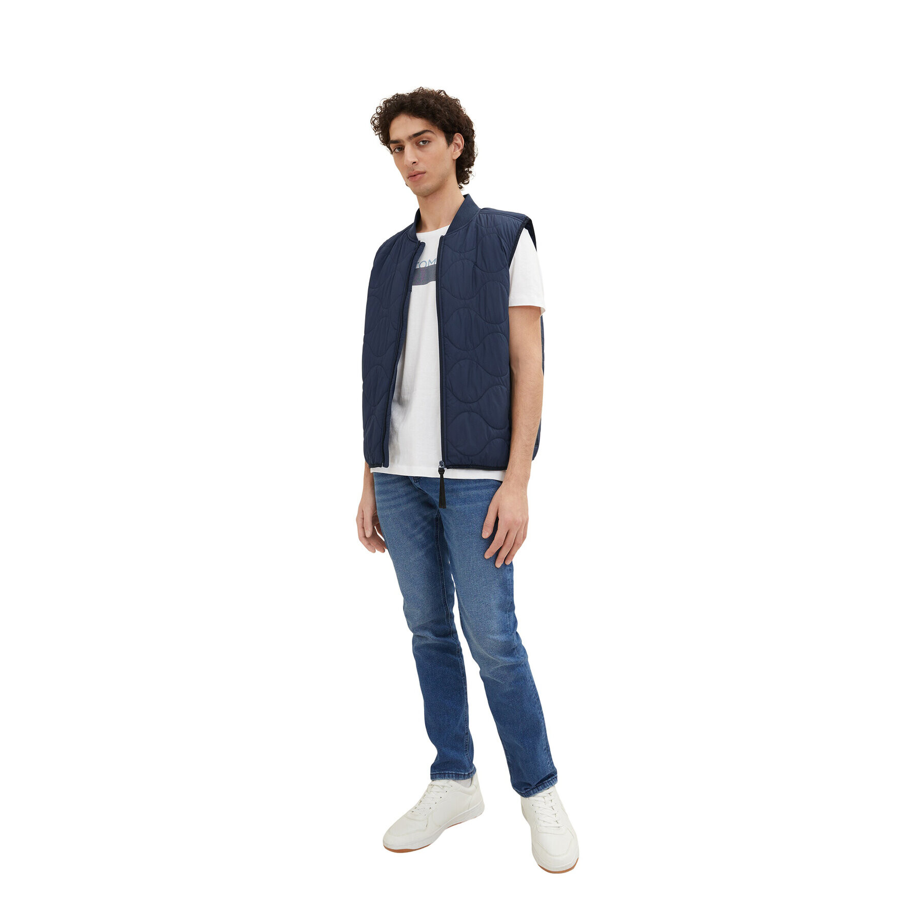 Tom Tailor Denim Елек 1034447 Тъмносин - Pepit.bg