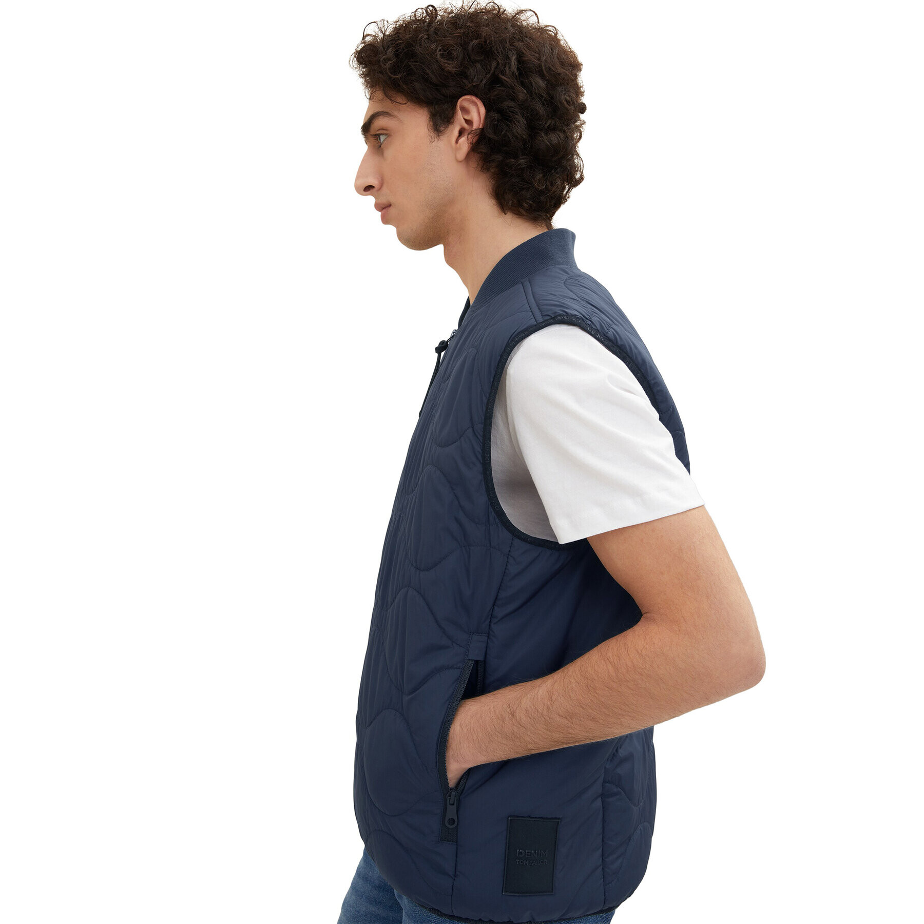 Tom Tailor Denim Елек 1034447 Тъмносин - Pepit.bg