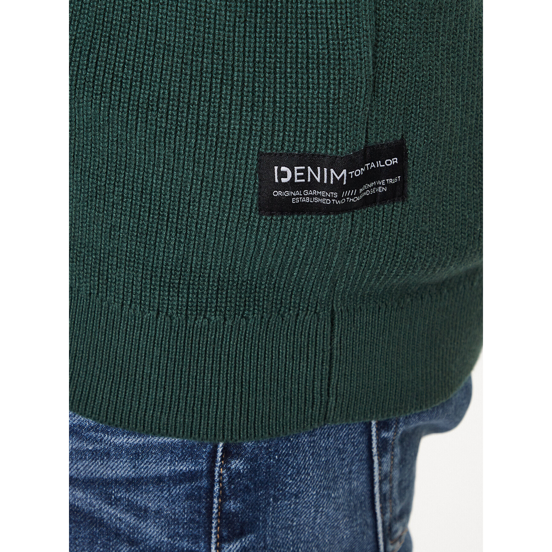 Tom Tailor Denim Кардиган 1033878 Зелен Regular Fit - Pepit.bg