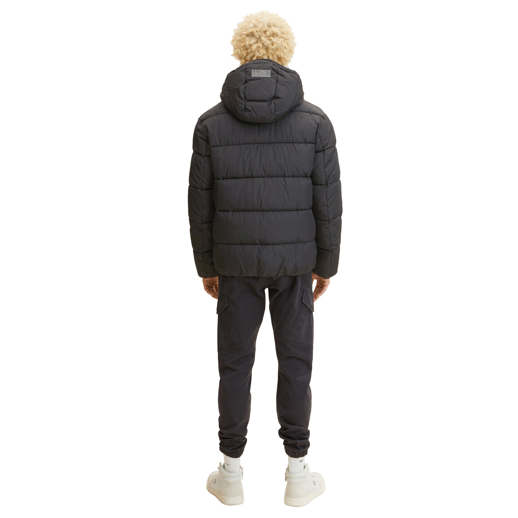 Tom Tailor Denim Пухено яке 1032429 Черен Regular Fit - Pepit.bg