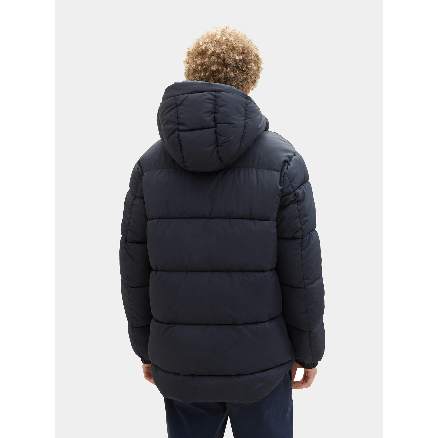 Tom Tailor Denim Пухено яке 1037386 Тъмносин Regular Fit - Pepit.bg