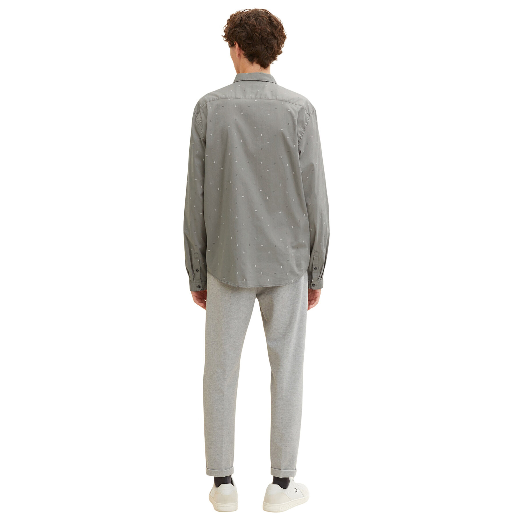 Tom Tailor Denim Риза 1032370 Сив Regular Fit - Pepit.bg