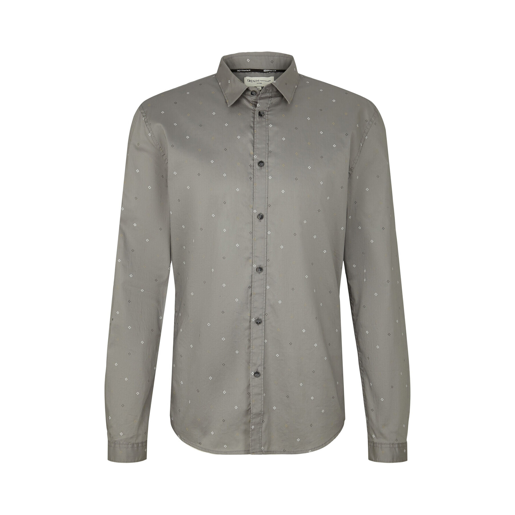 Tom Tailor Denim Риза 1032370 Сив Regular Fit - Pepit.bg