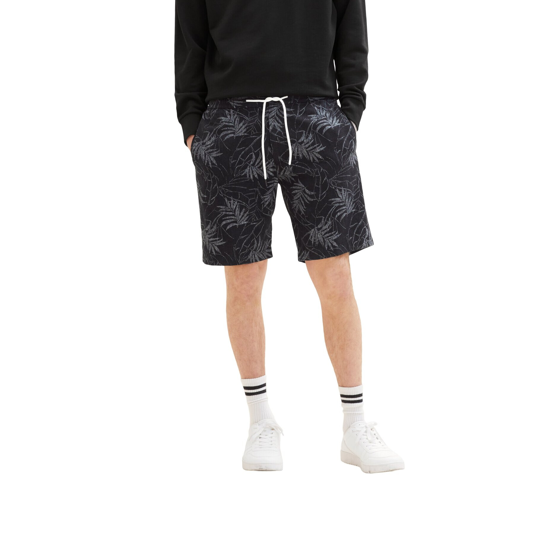 Tom Tailor Denim Шорти от плат 1037042 Черен Regular Fit - Pepit.bg