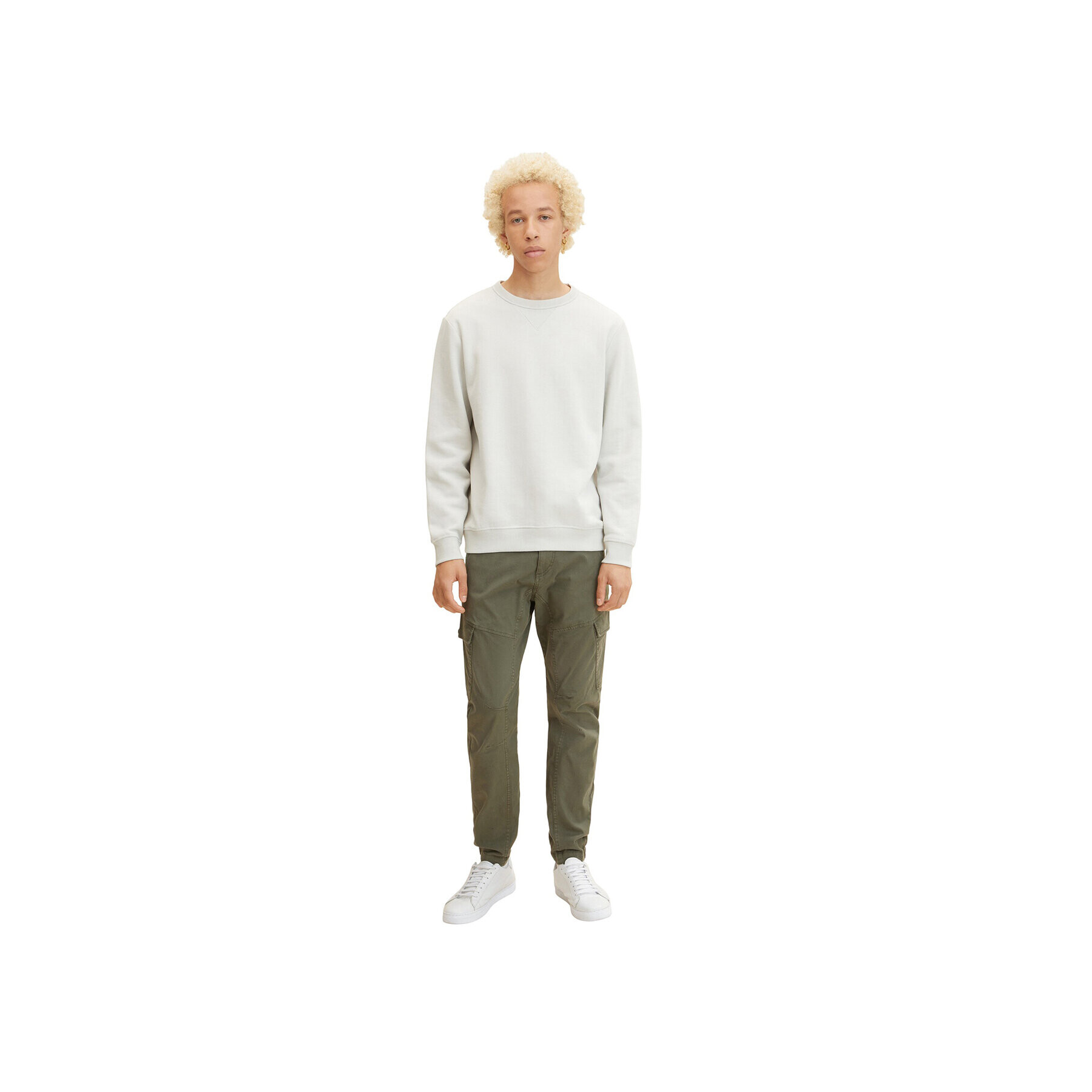 Tom Tailor Denim Текстилни панталони 1032860 Зелен Slim Fit - Pepit.bg