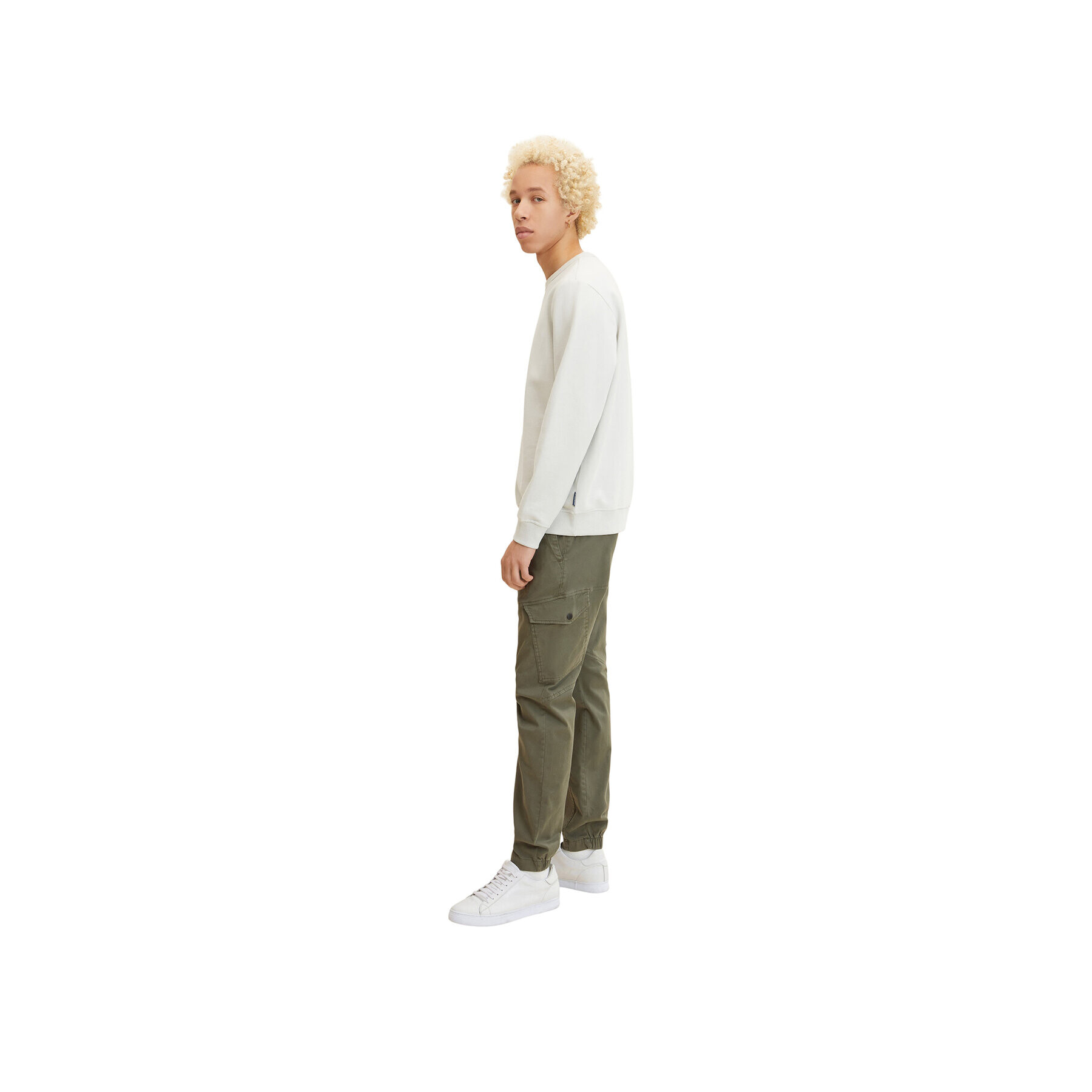 Tom Tailor Denim Текстилни панталони 1032860 Зелен Slim Fit - Pepit.bg