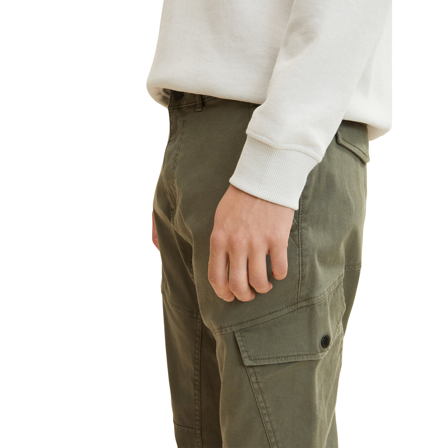Tom Tailor Denim Текстилни панталони 1032860 Зелен Slim Fit - Pepit.bg