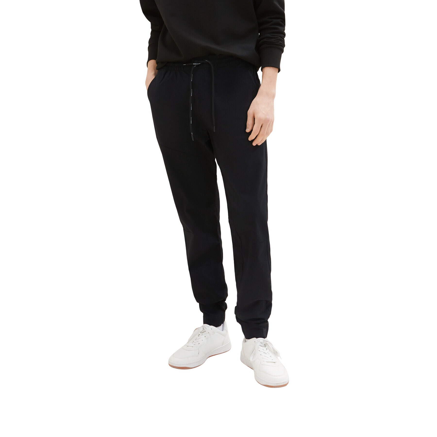 Tom Tailor Denim Текстилни панталони 1034989 Черен - Pepit.bg