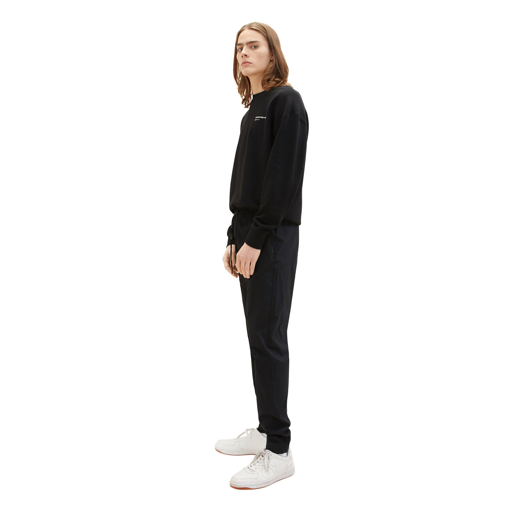 Tom Tailor Denim Текстилни панталони 1034989 Черен - Pepit.bg