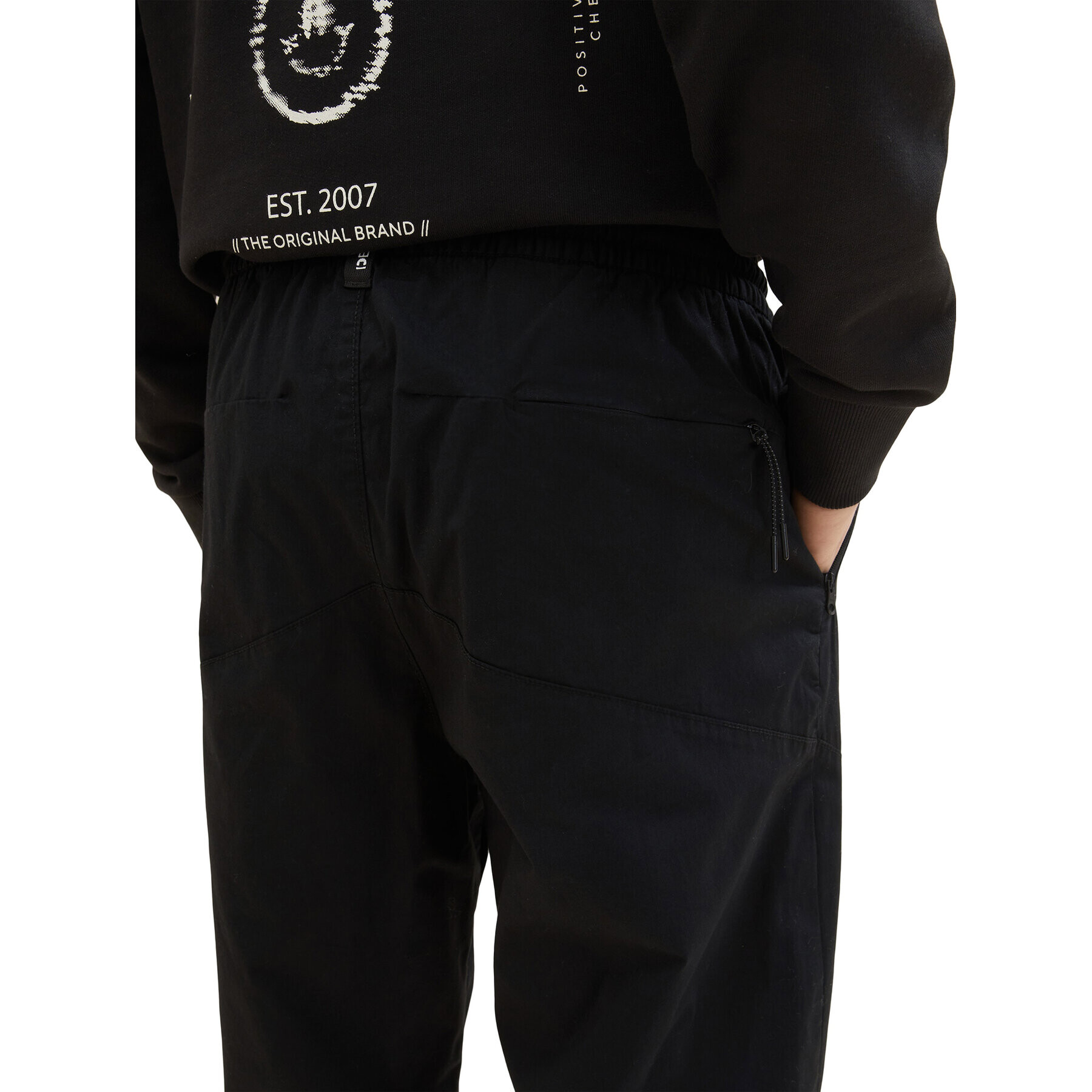 Tom Tailor Denim Текстилни панталони 1034989 Черен - Pepit.bg