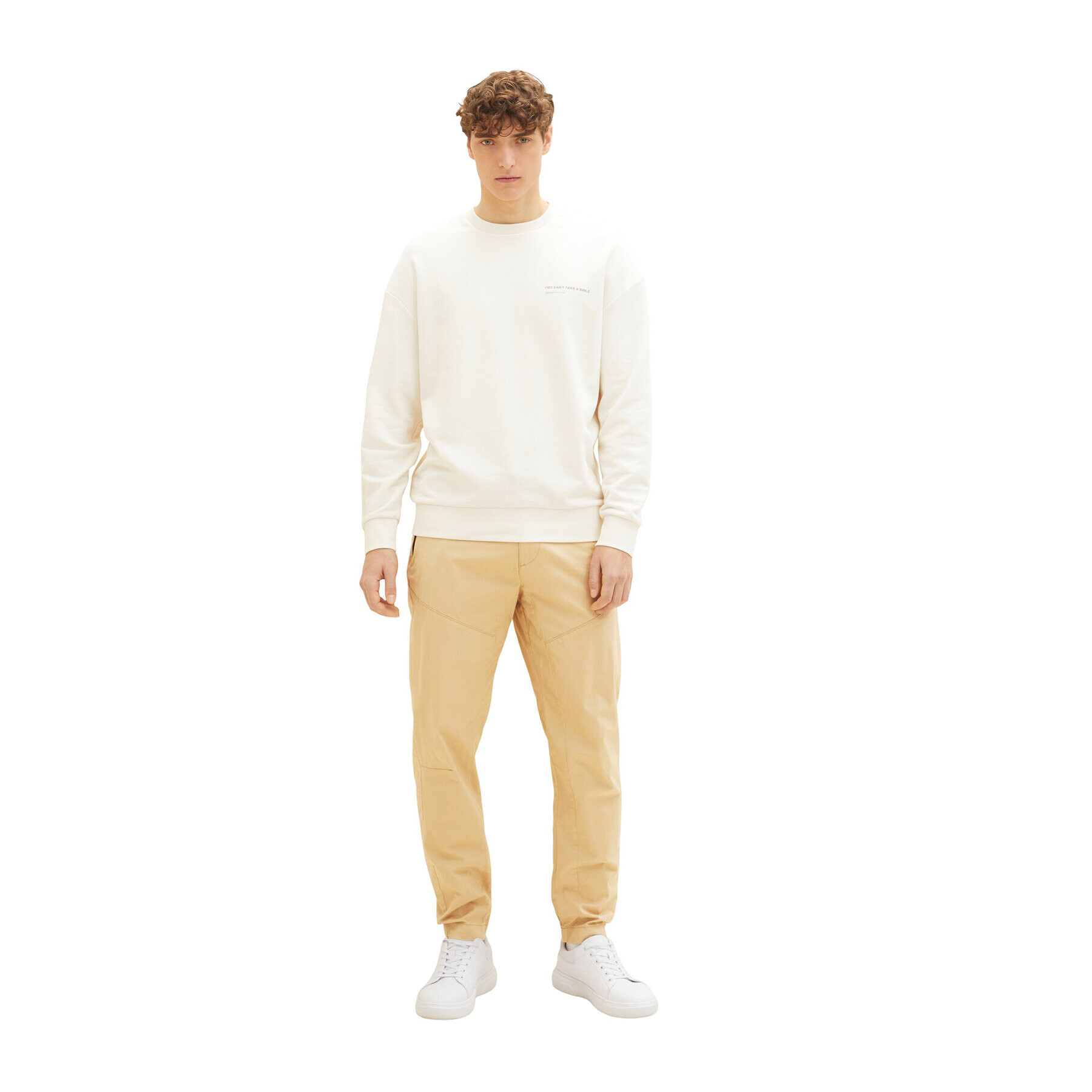 Tom Tailor Denim Текстилни панталони 1034989 Жълт - Pepit.bg