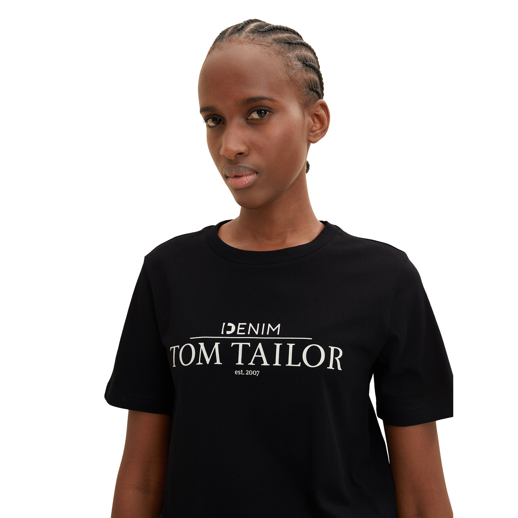 Tom Tailor Denim Тишърт 1035362 Черен - Pepit.bg